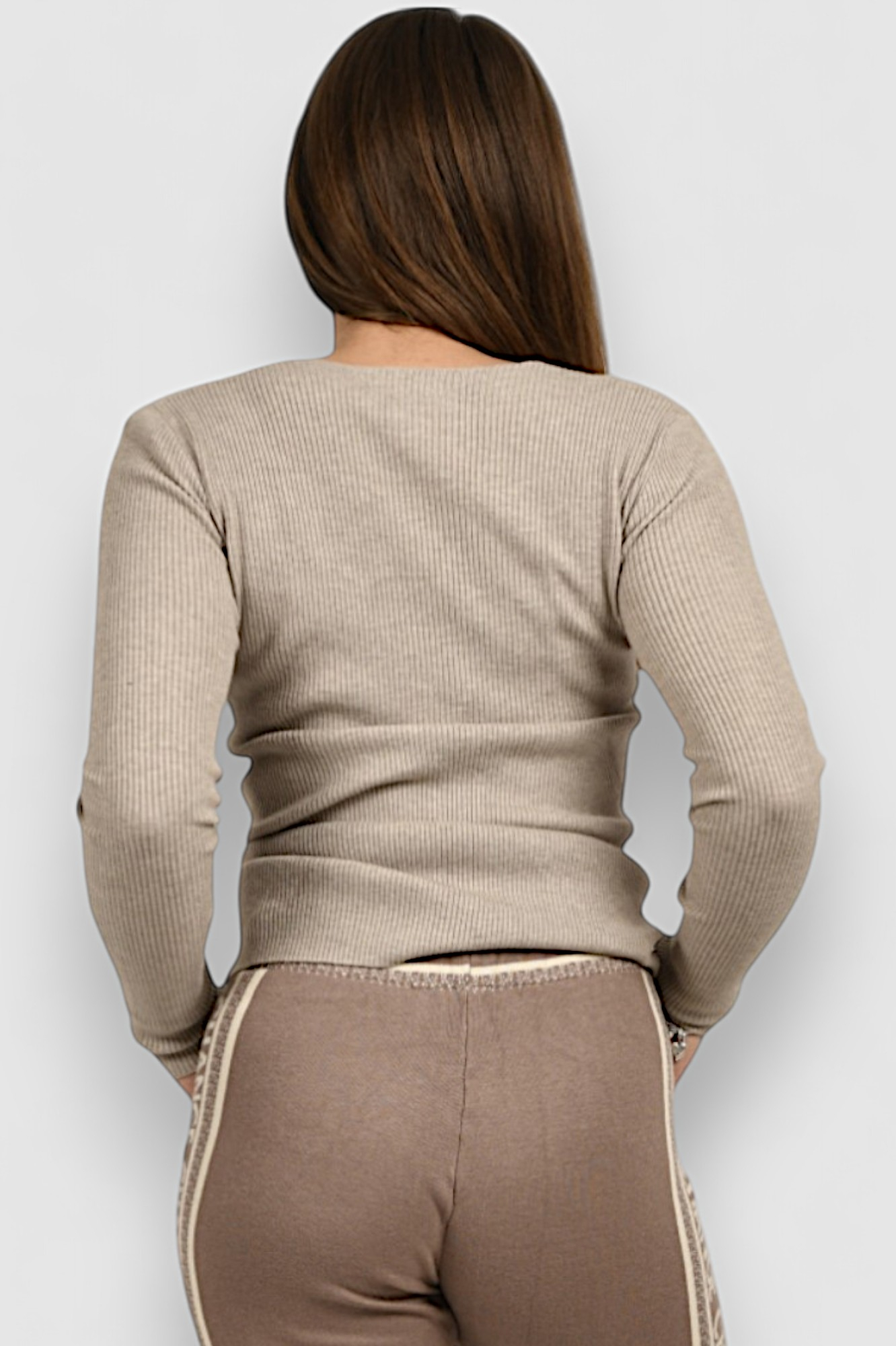 Ženski bež lagani džemper Zoe