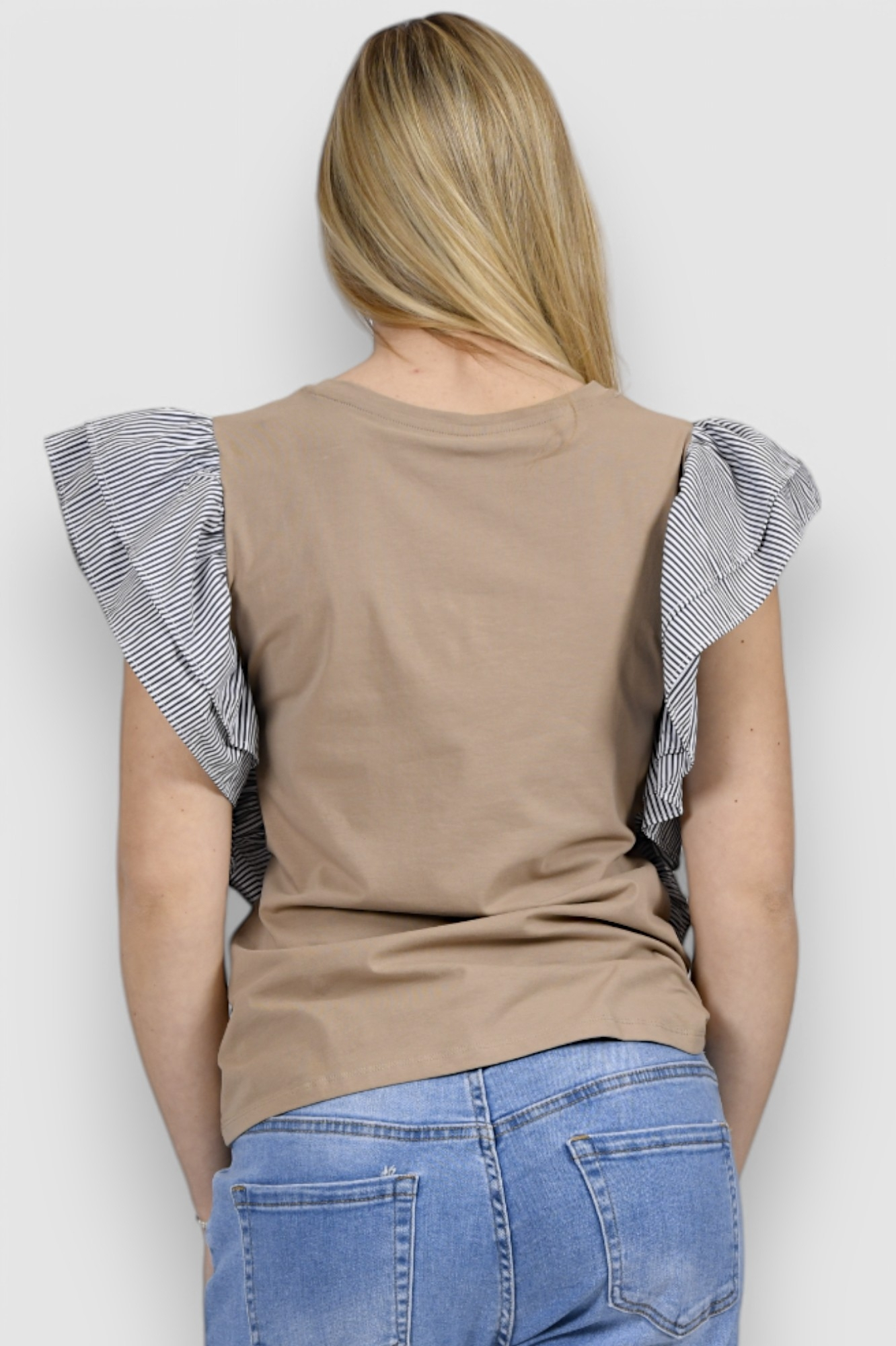 Ženska bež majica kratki rukav Noemie