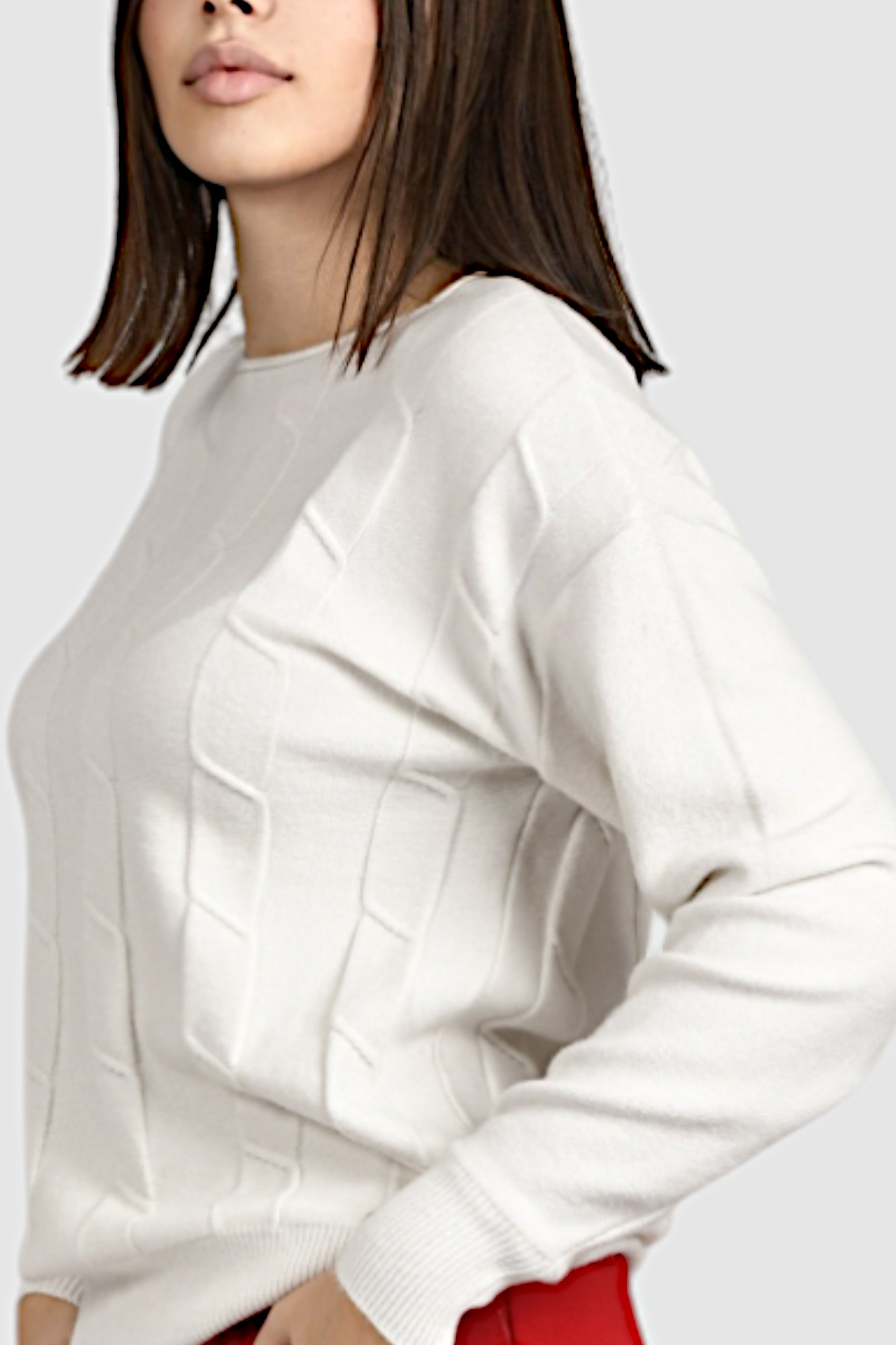 Ženski bijeli lagani džemper Erica