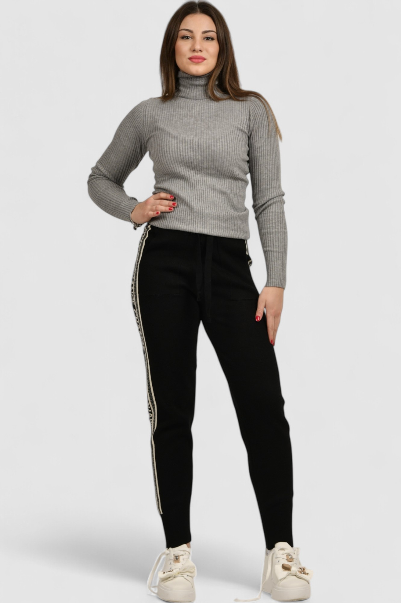 Ženski sivi lagani džemper Eleanora