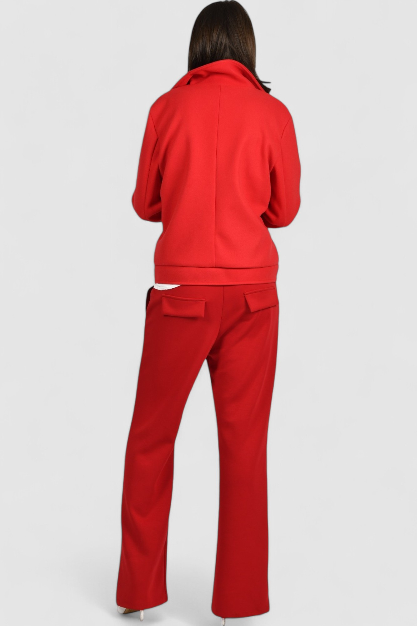 Ženski crveni kratki kaput Billie