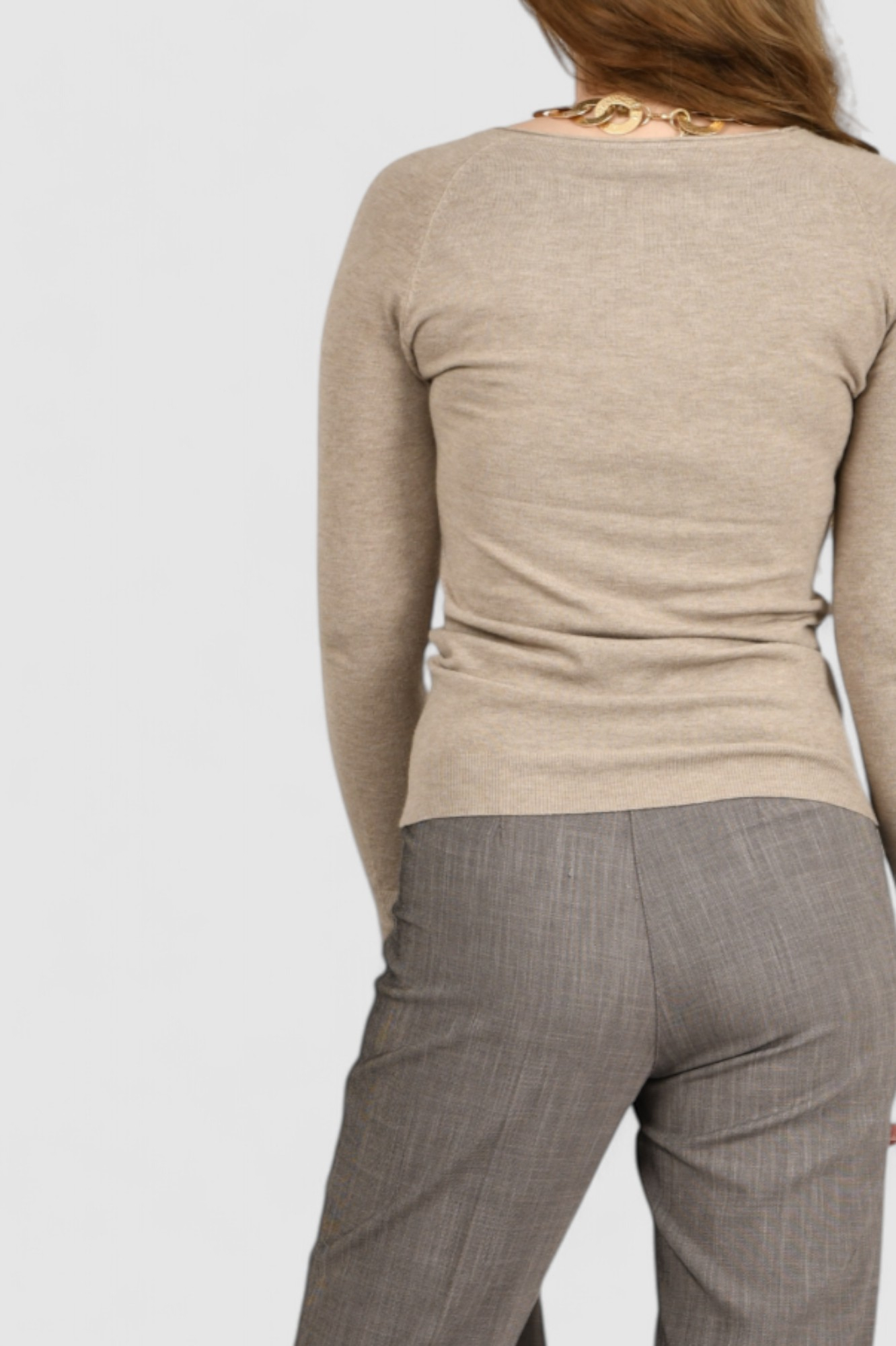 Ženski bež lagani džemper Vinny