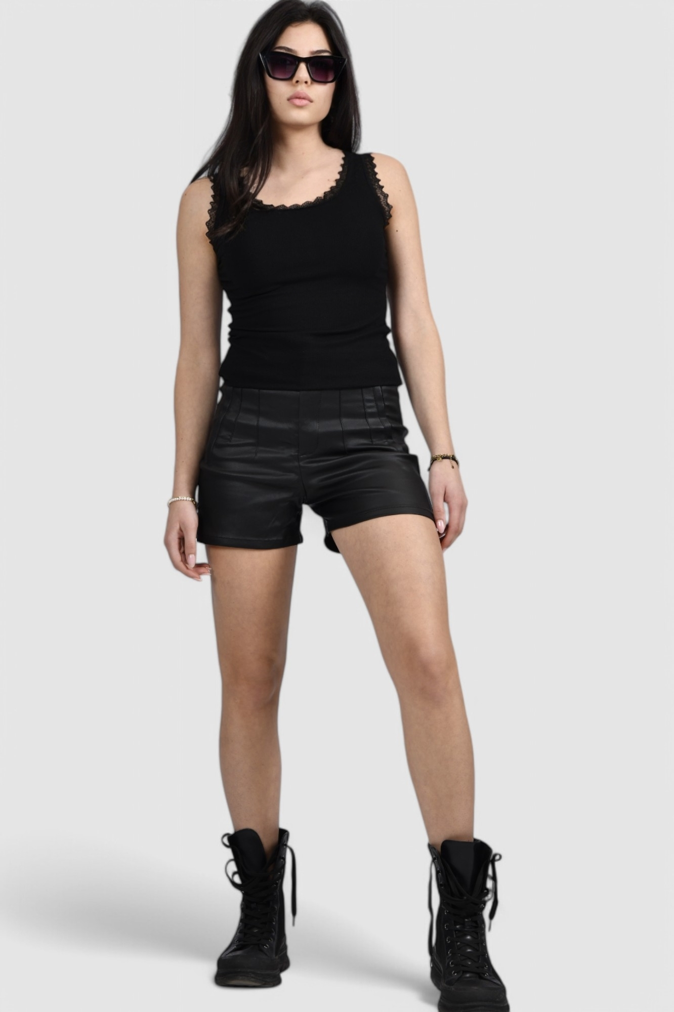 Ženska crna majica bez rukava Danielle