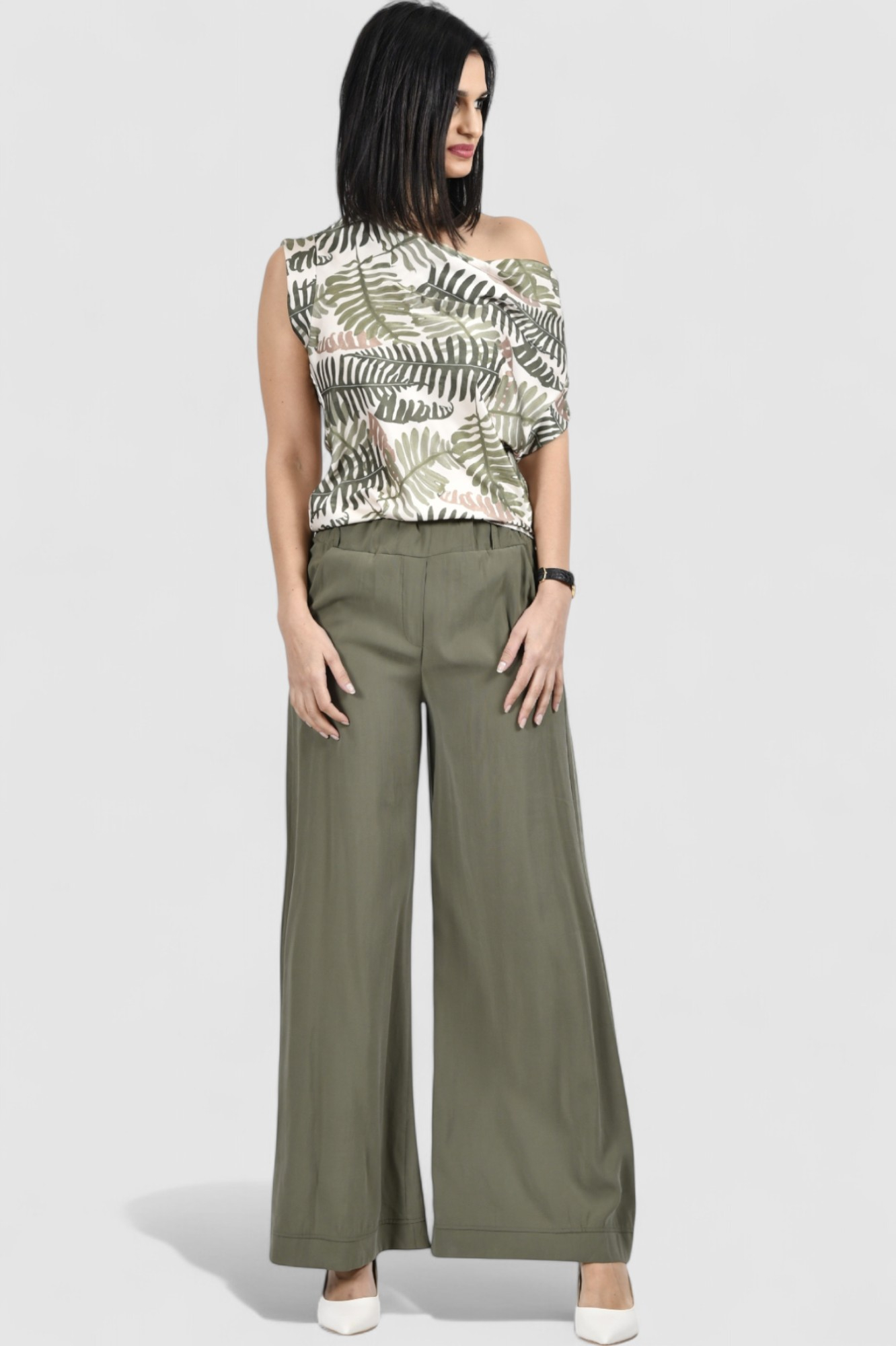 Ženska zelena elegantna bluza Margaret