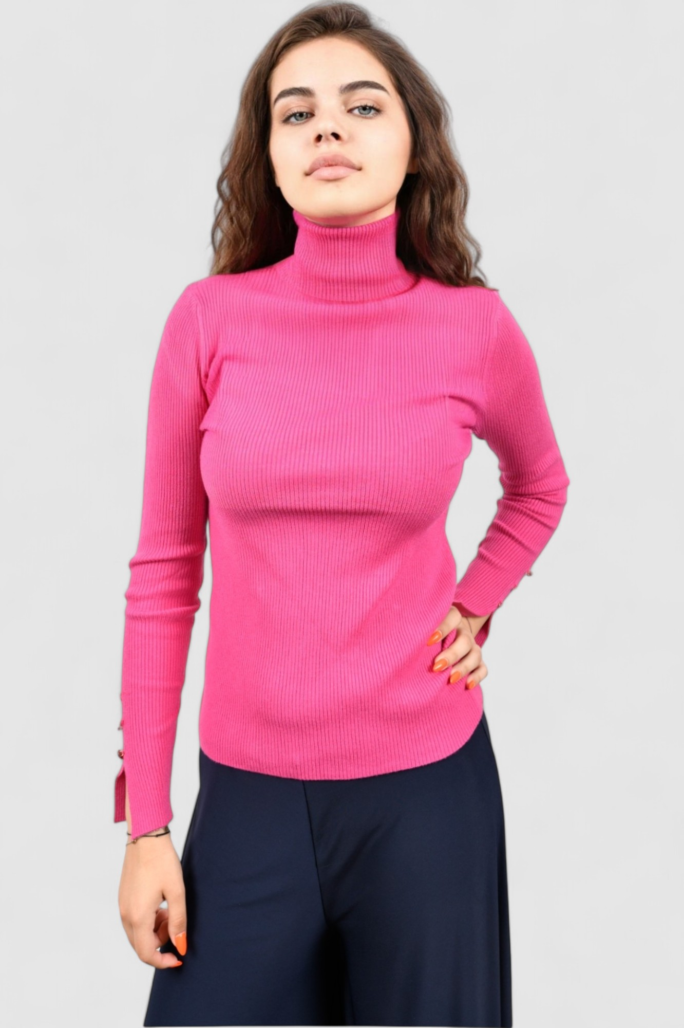 Ženski rozi lagani džemper Jules