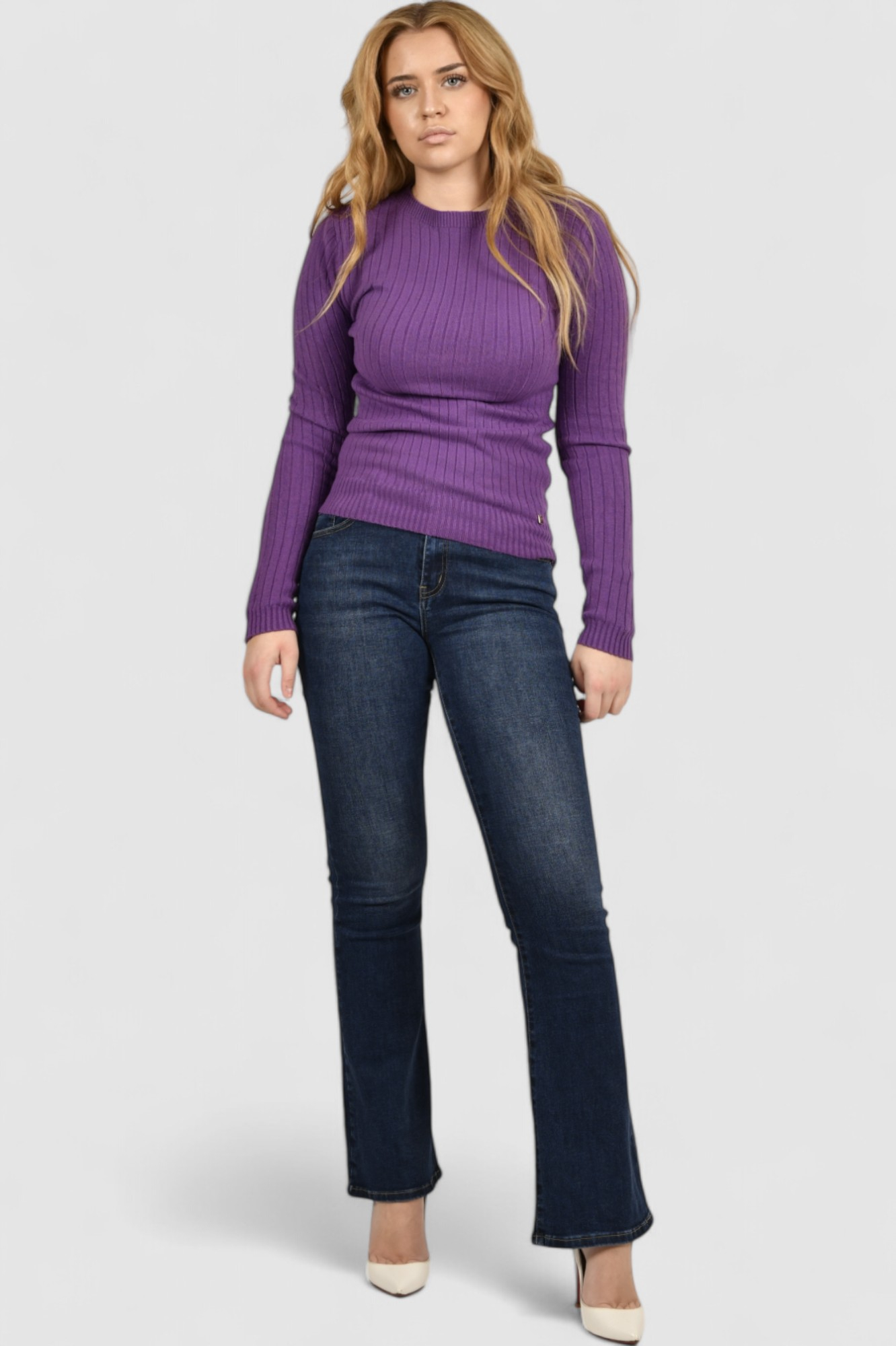 Ženski ljubičasti lagani džemper Amelie