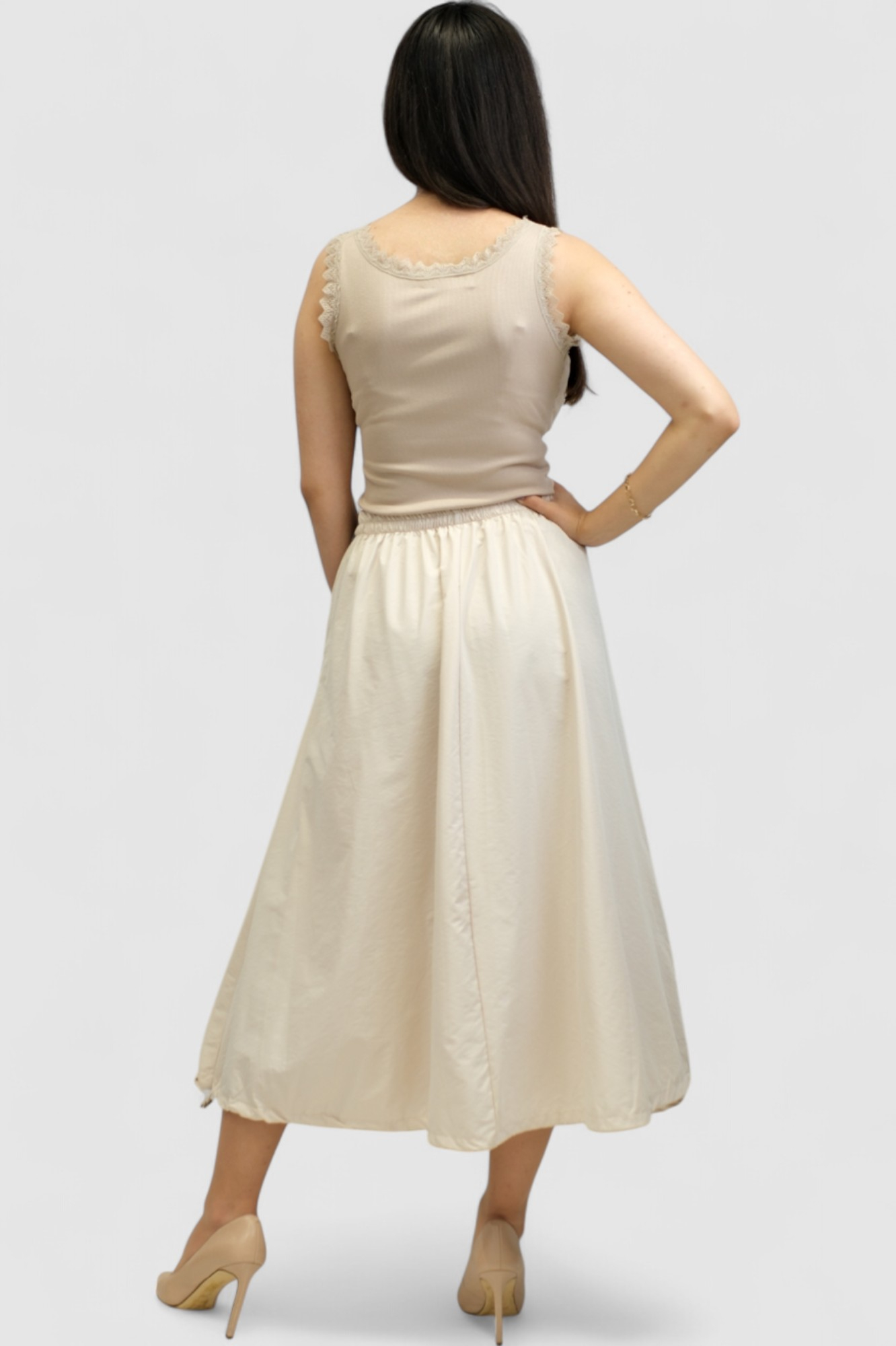 Ženska bež midi suknja Eloraine