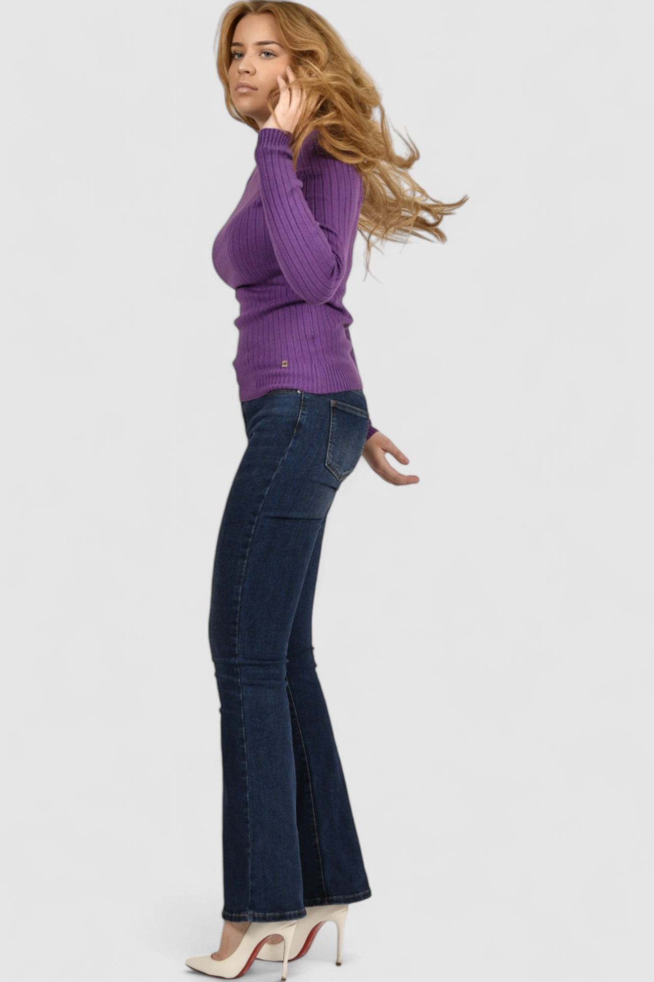 Ženski ljubičasti lagani džemper Amelie