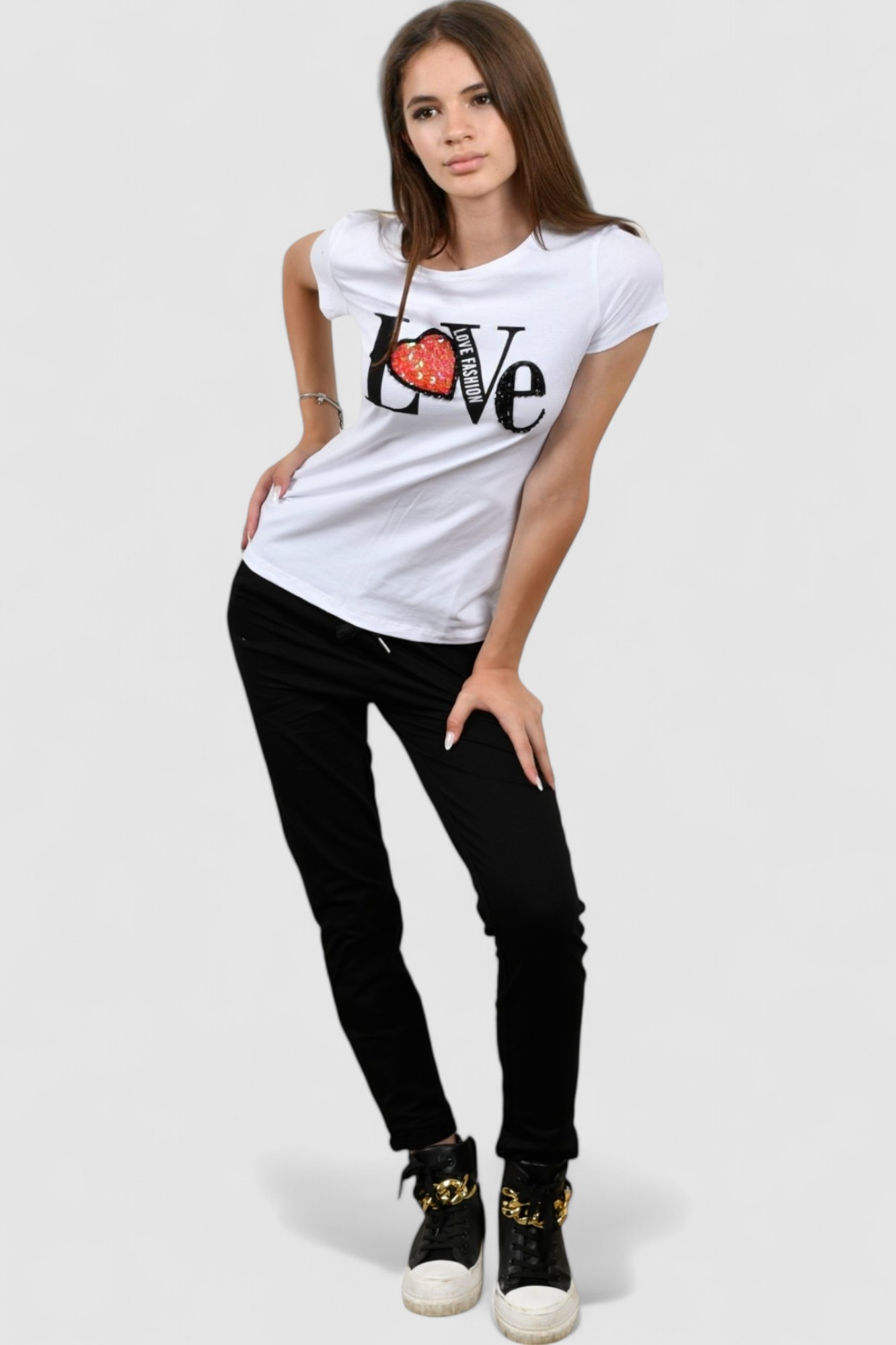 Ženski crni donji dio trenirke Roselle