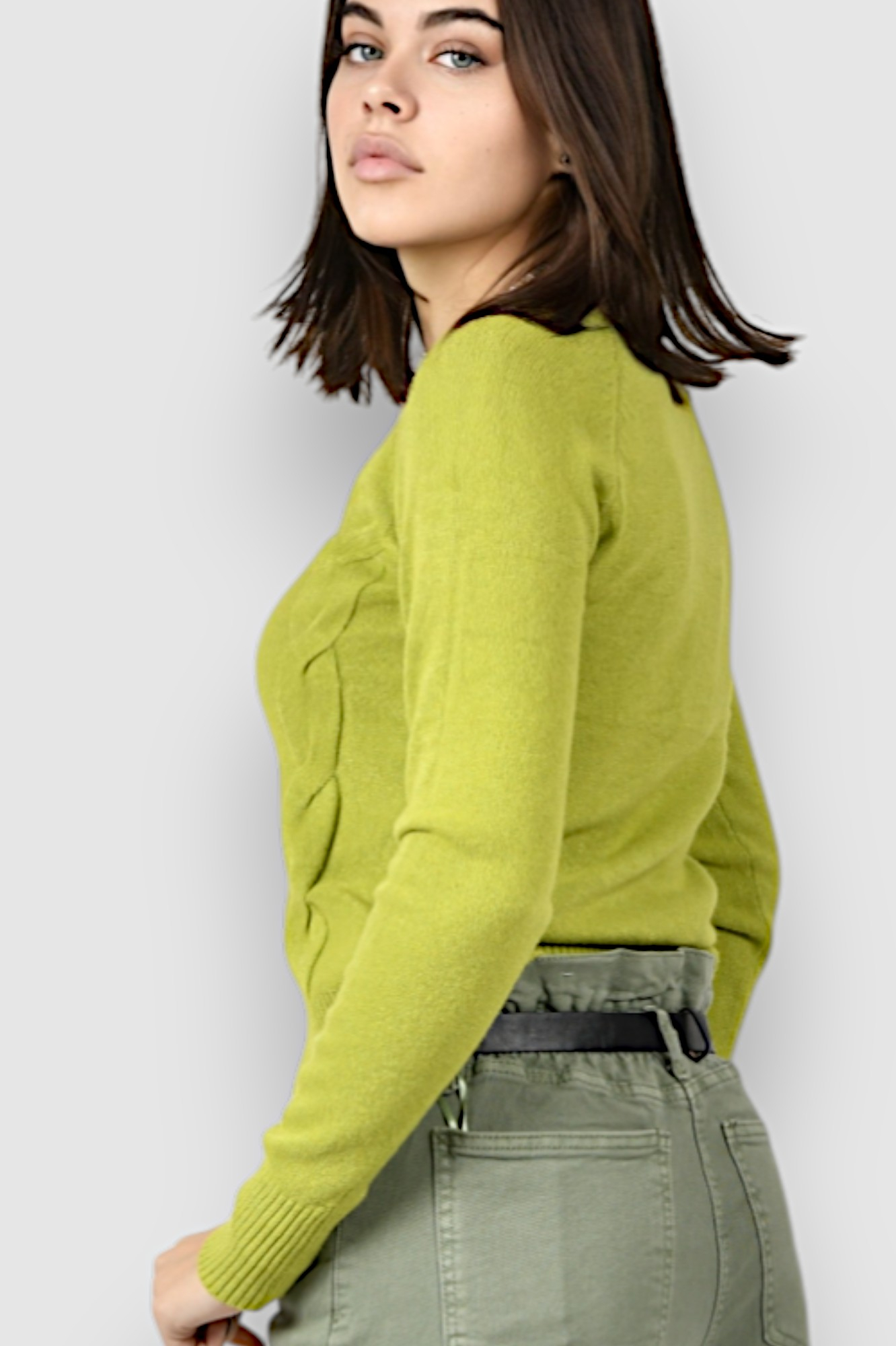 Ženski svijetlo zeleni lagani džemper Damaris