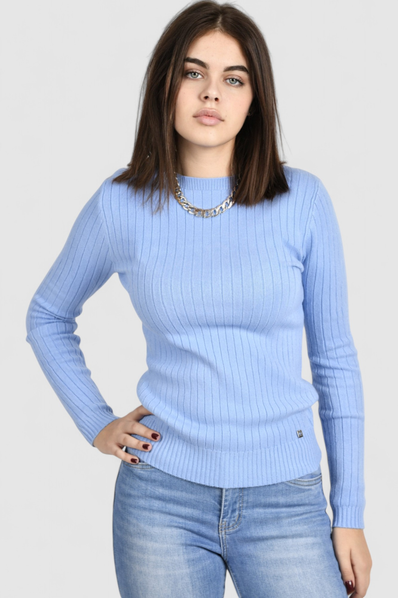 Ženski plavi lagani džemper Amelie