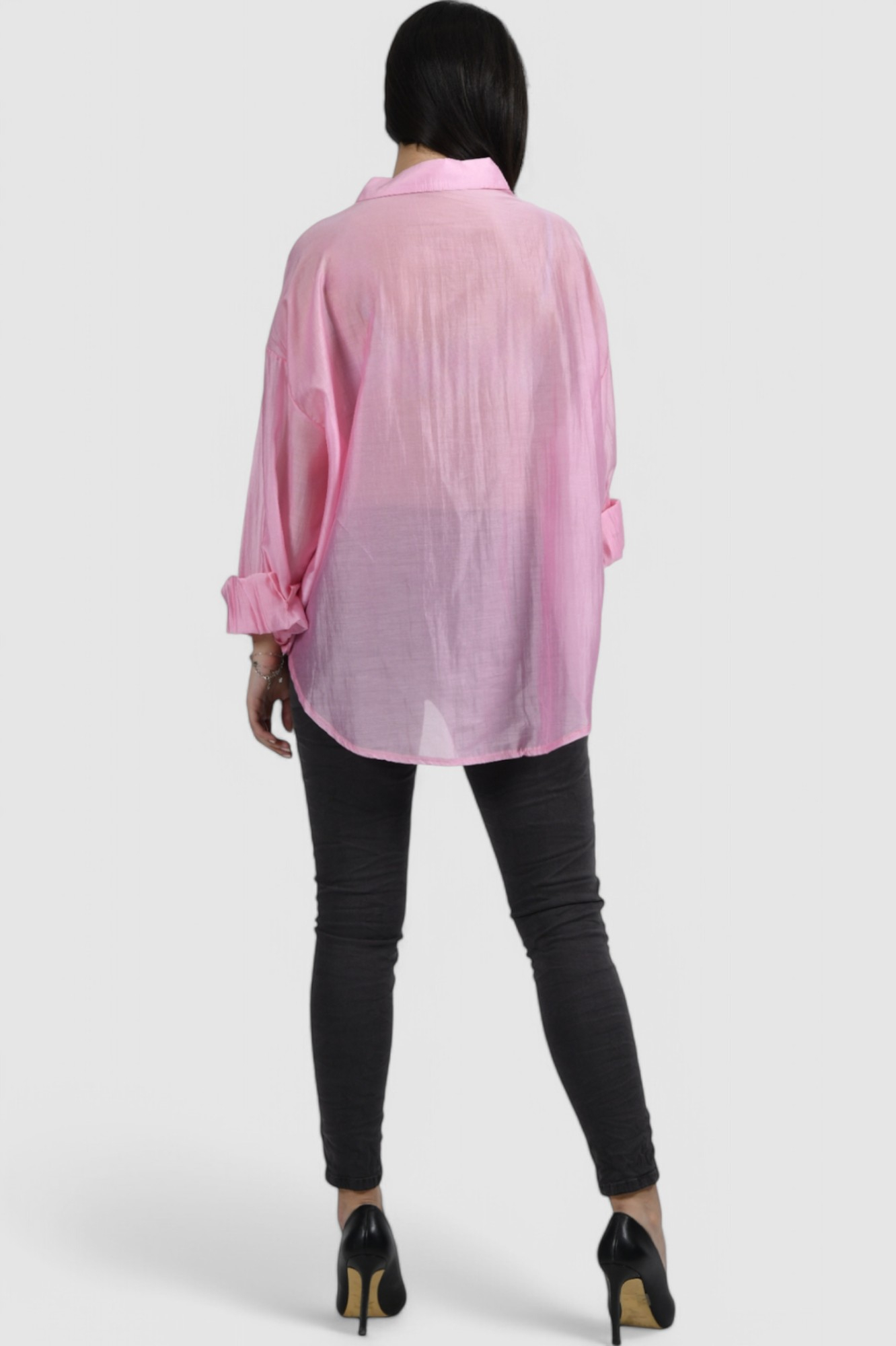 Ženska roza elegantna košulja Annabelle