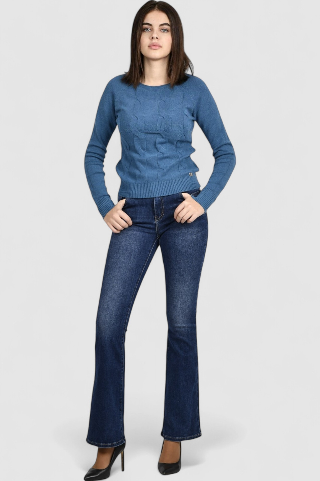 Ženski svijetlo plavi lagani džemper Damaris