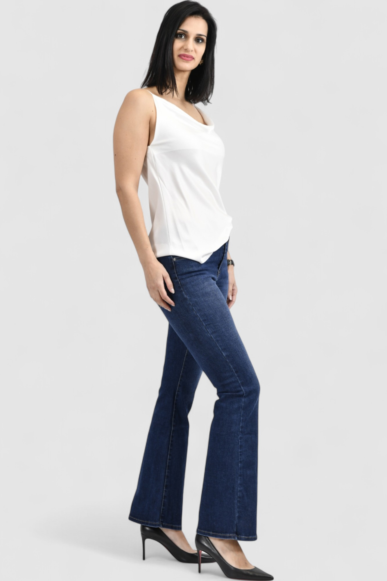 Ženski bijeli elegantni top Scarlet