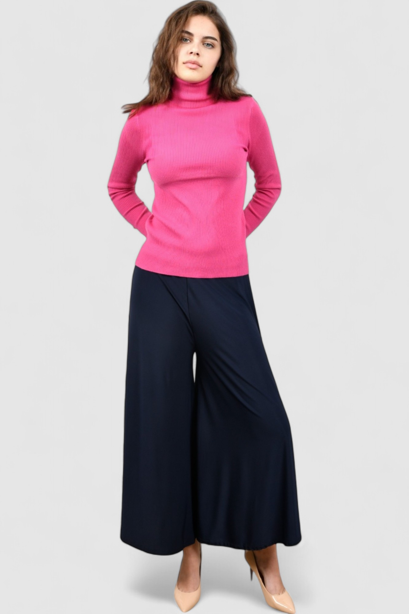 Ženski rozi lagani džemper Jules