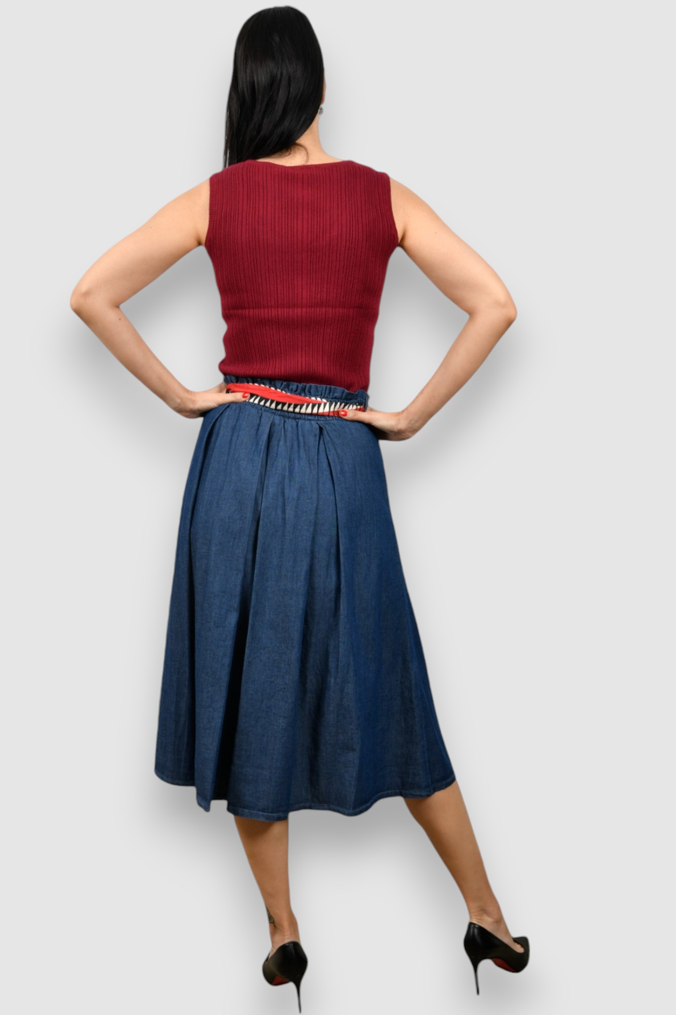 Ženska plava traper suknja Theresa