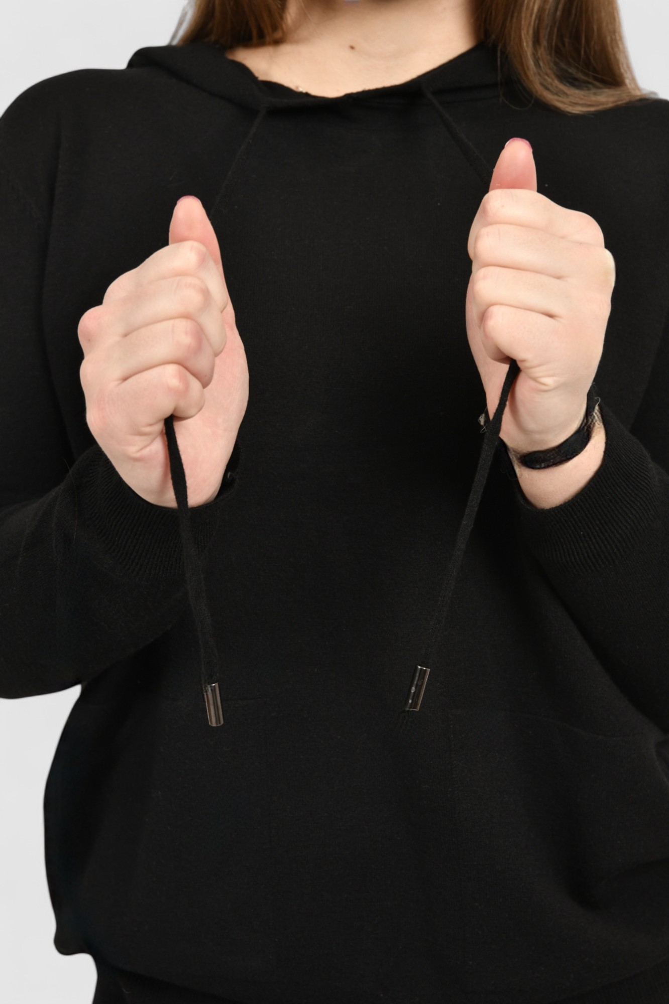 Ženska crna trenirka komplet Kaira