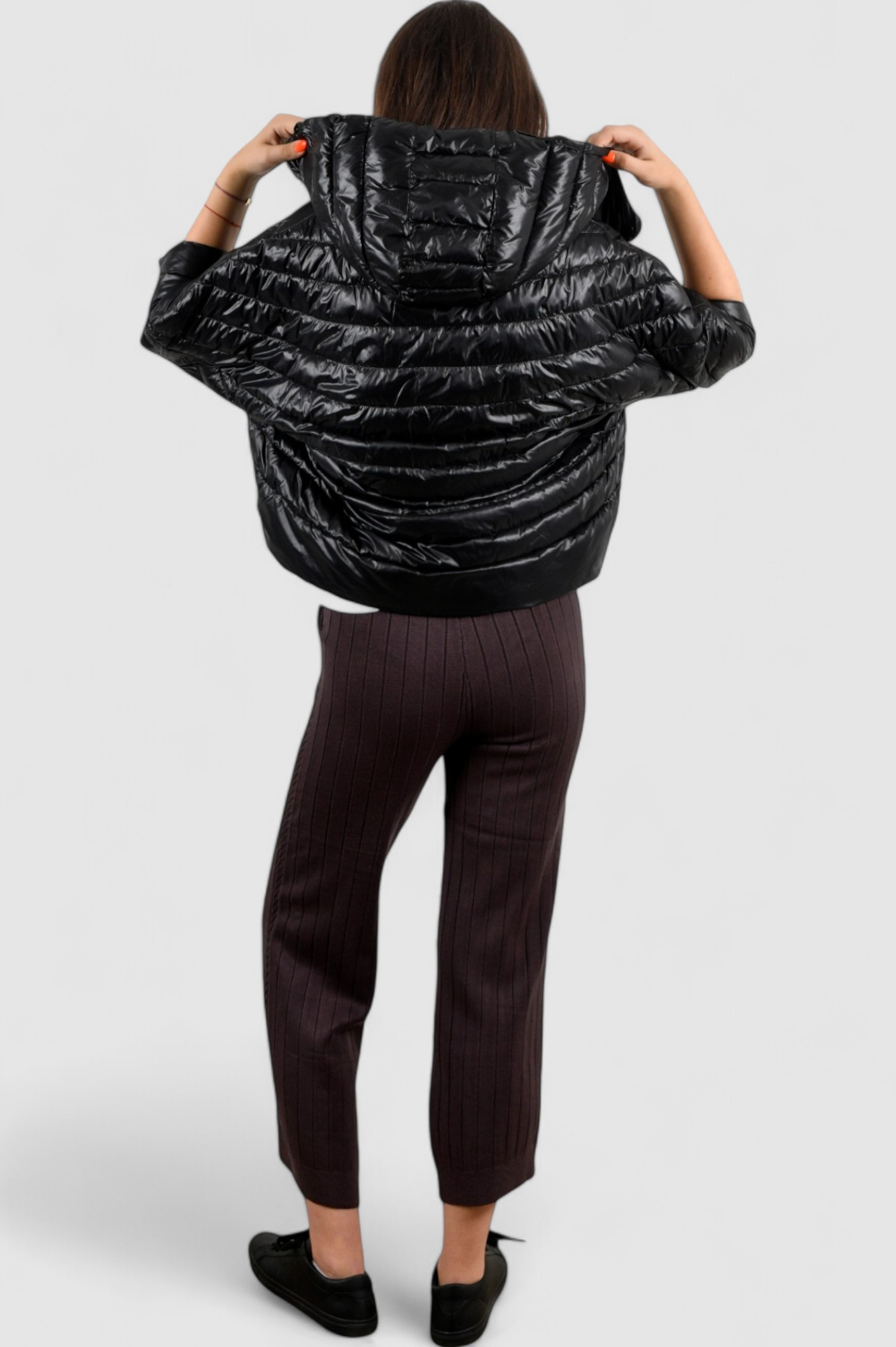 Ženska crna kratka jakna Gale