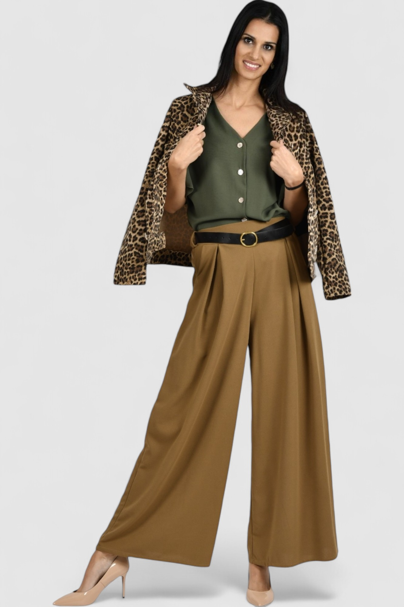 Ženske camel modne hlače Issa