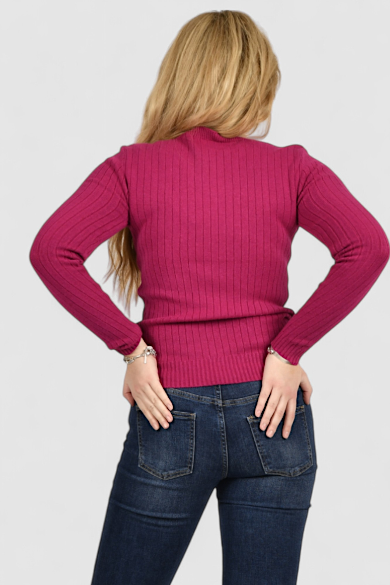 Ženski rozi lagani džemper Amelie