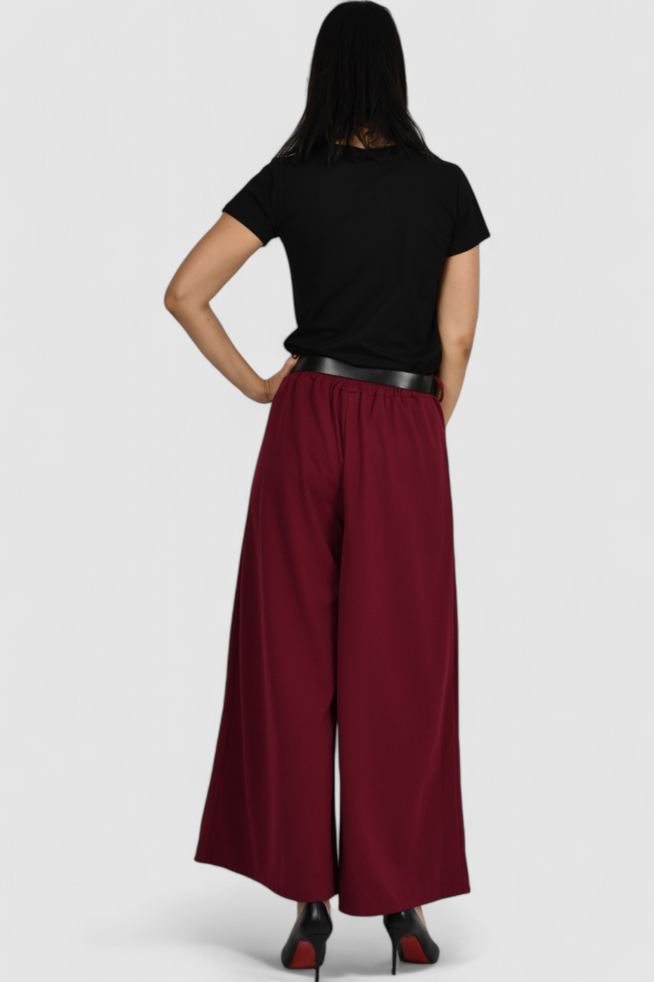 Ženska crna majica kratki rukav Calypso