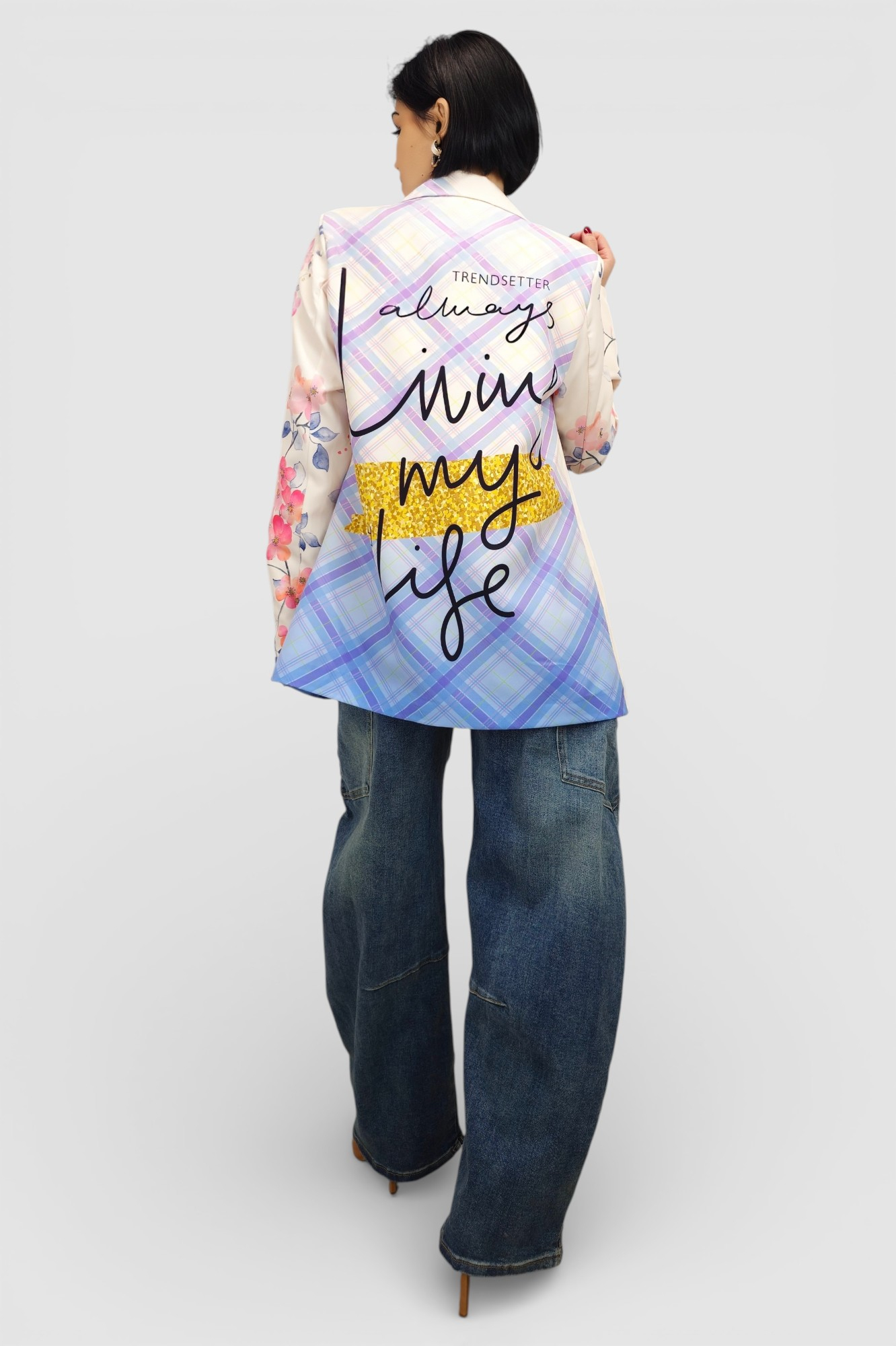 Moderni sako sa printom Ines