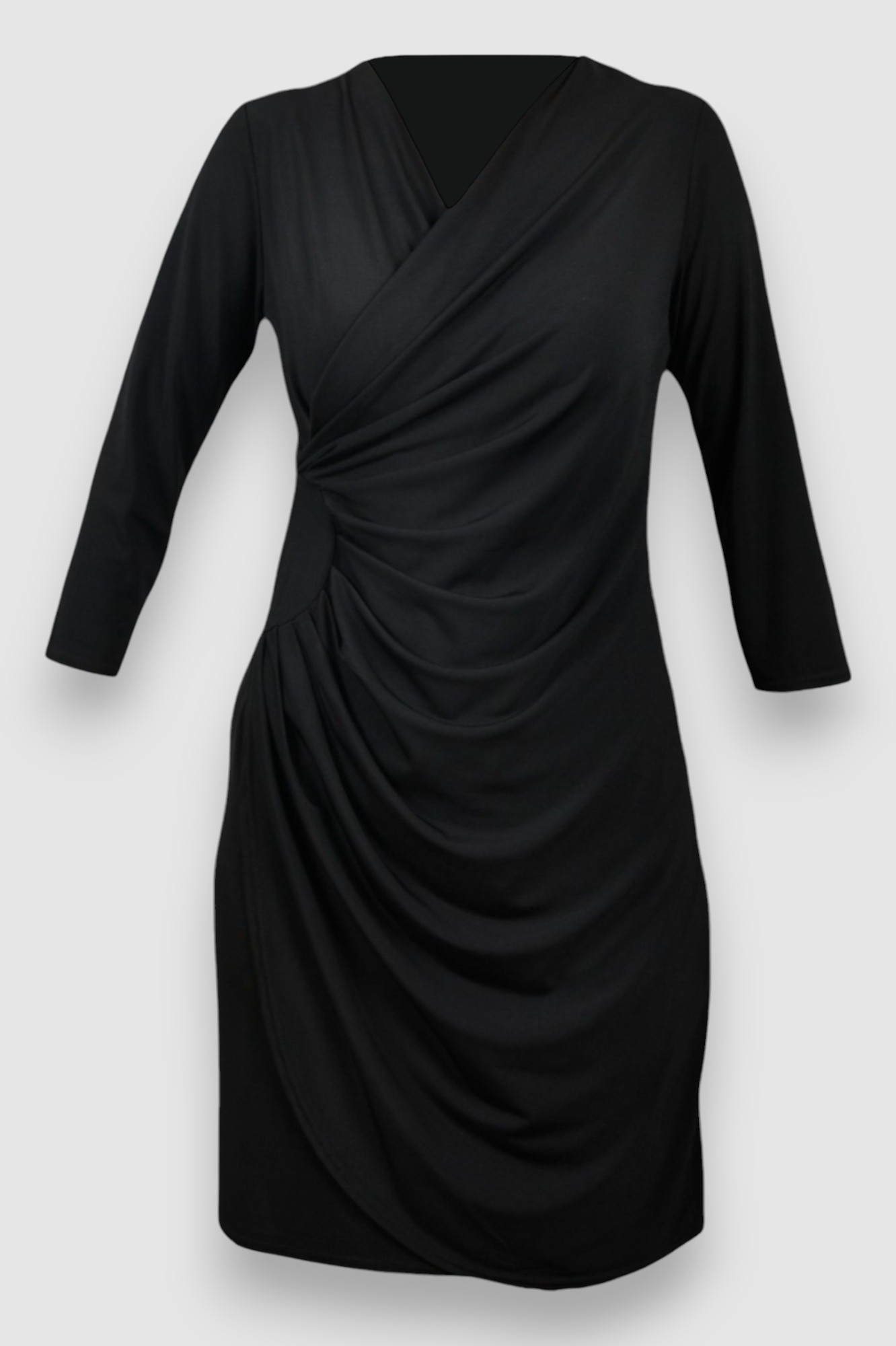 Ženska crna večernja haljina Daria