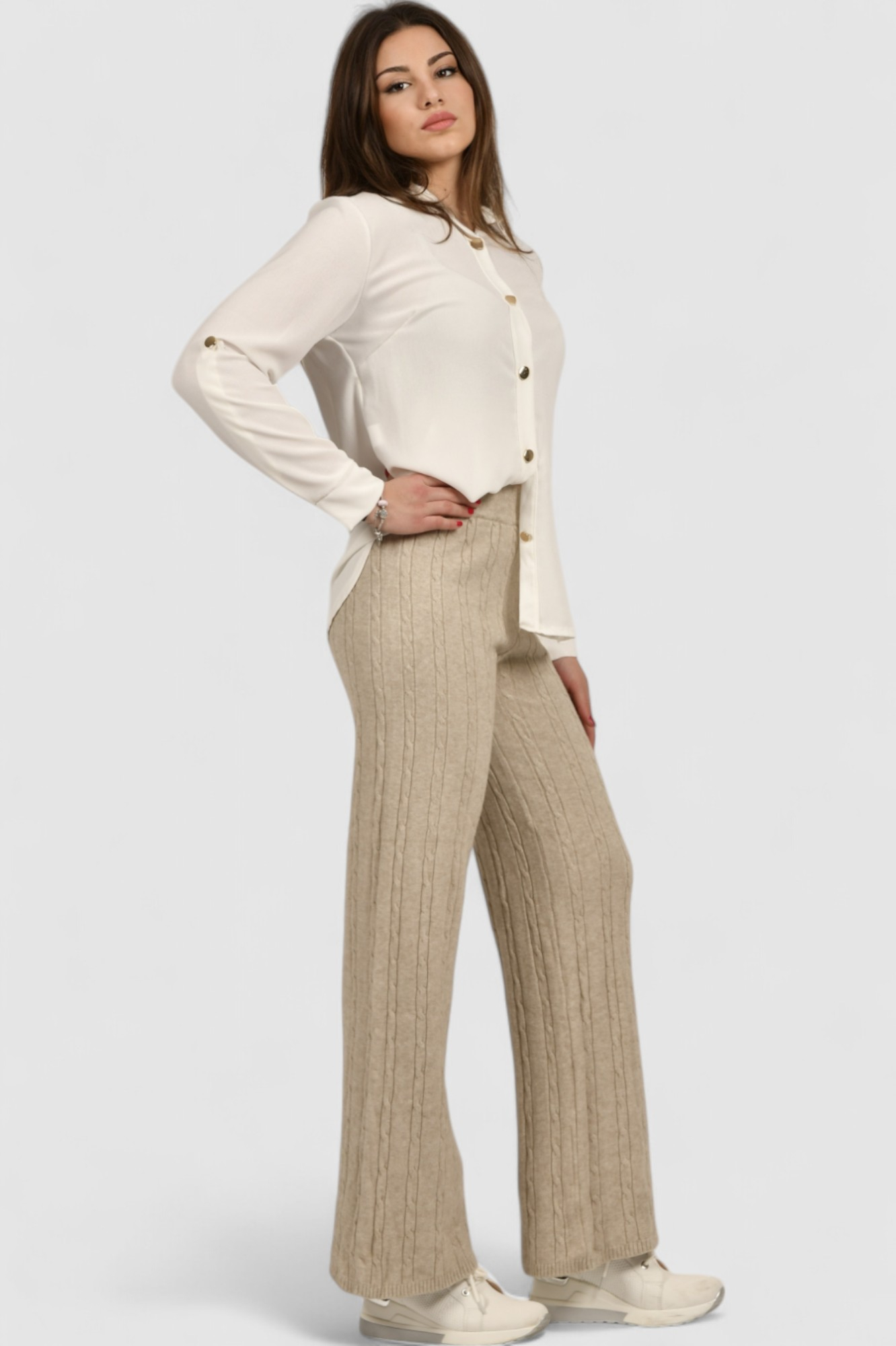 Ženska bijela elegantna košulja Blakely