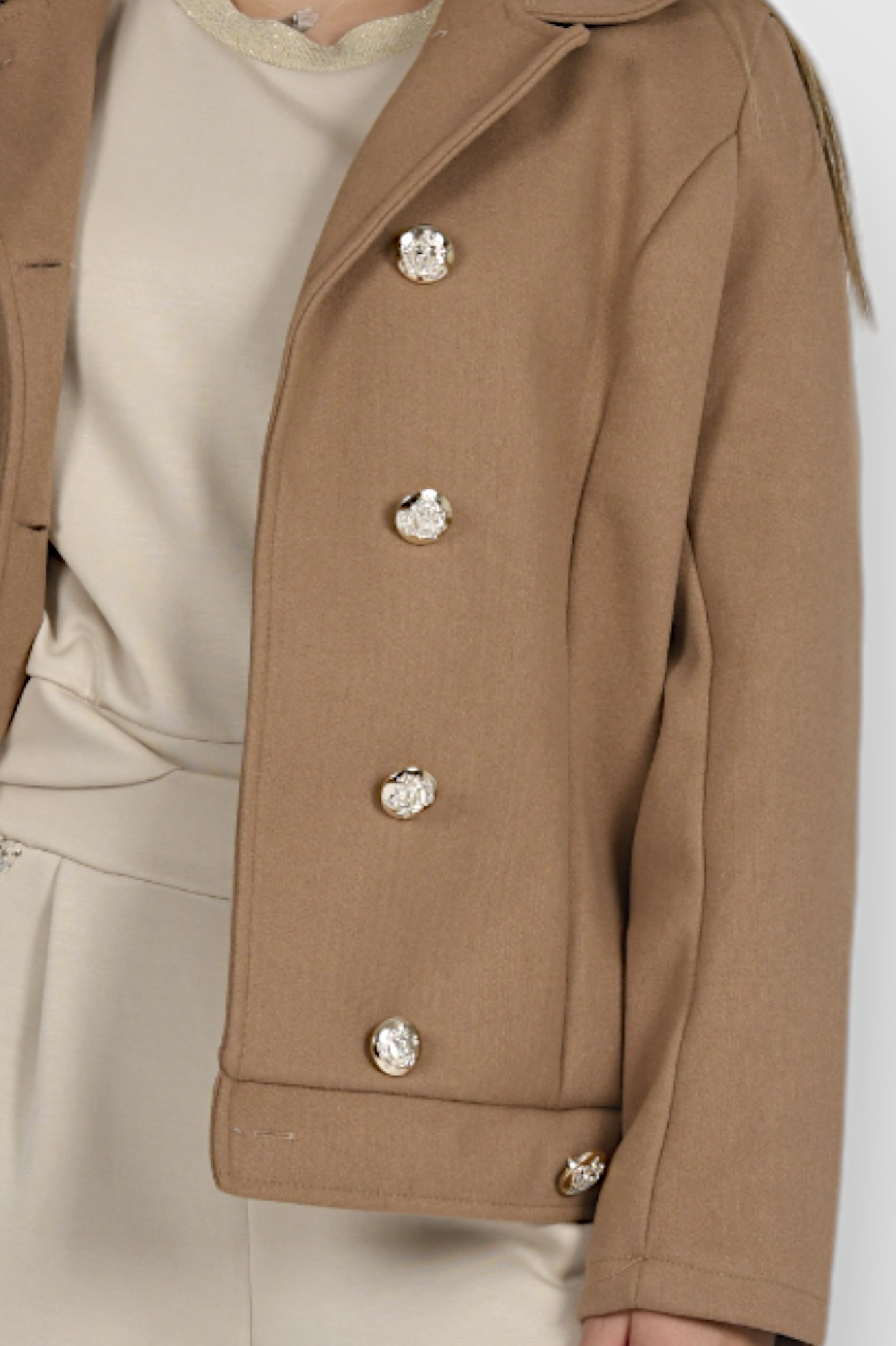 Ženski bež kratki kaput Billie