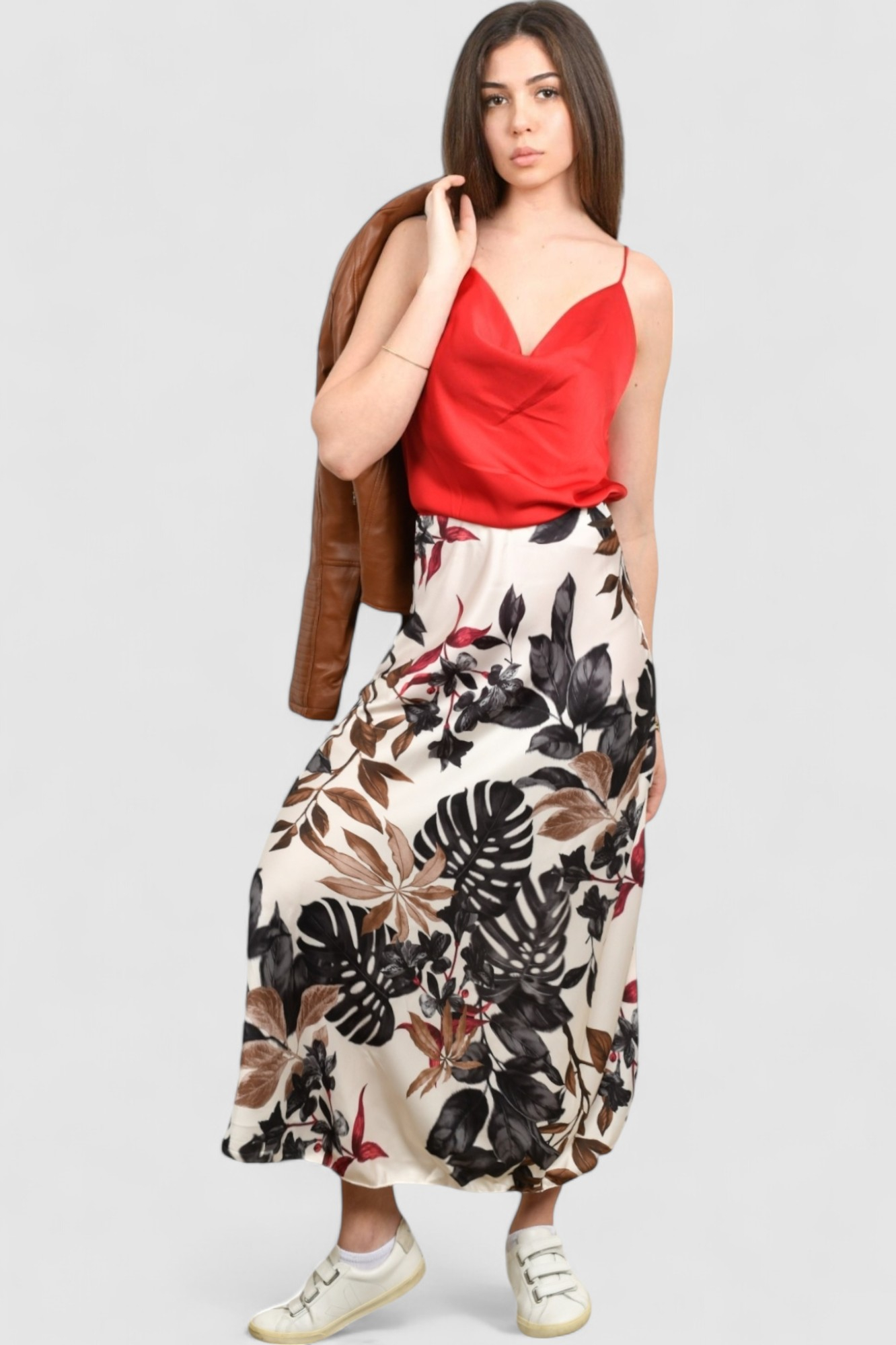 Ženski crveni elegantni top Scarlet