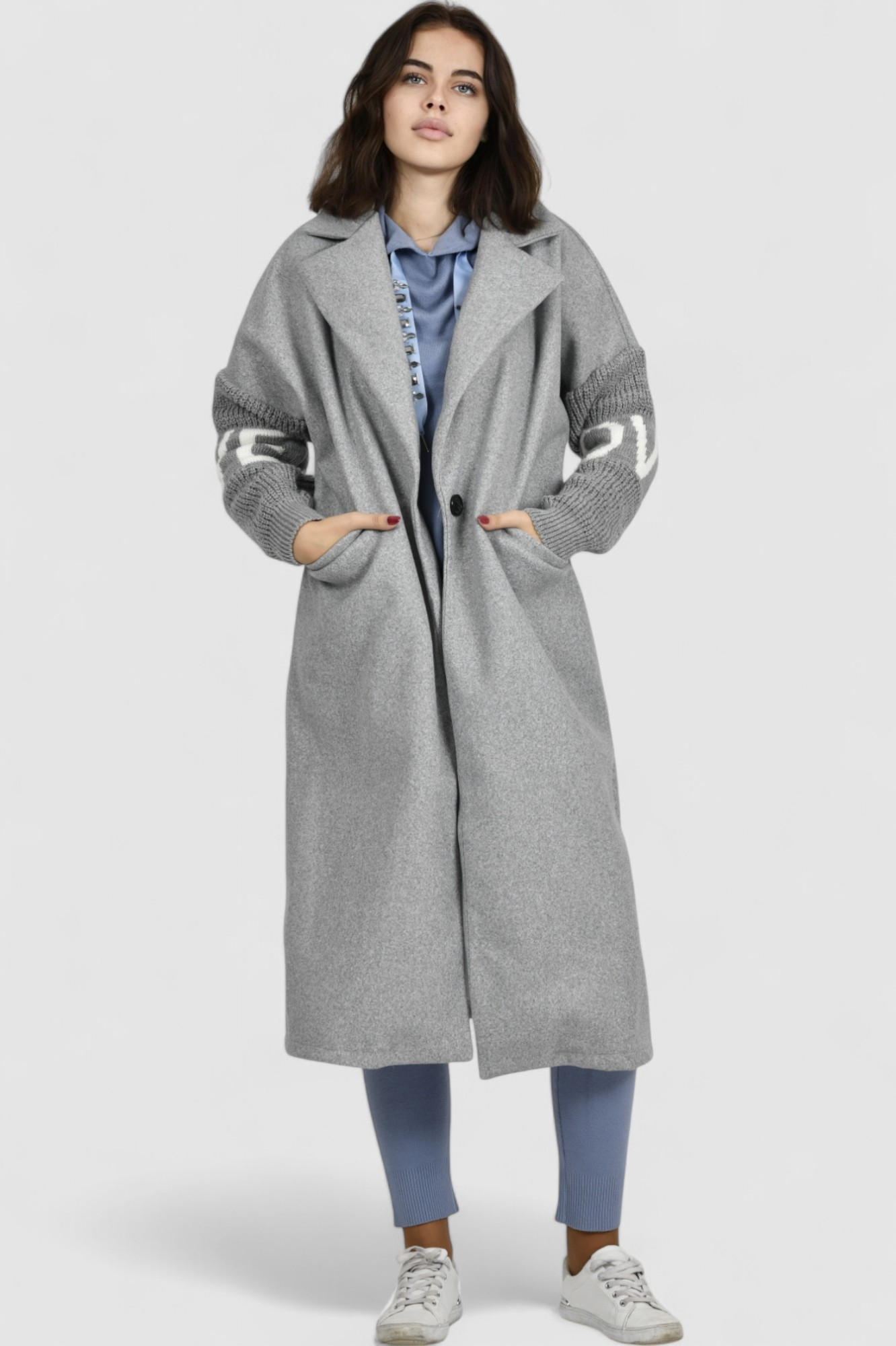 Ženska plava trenirka komplet Leila