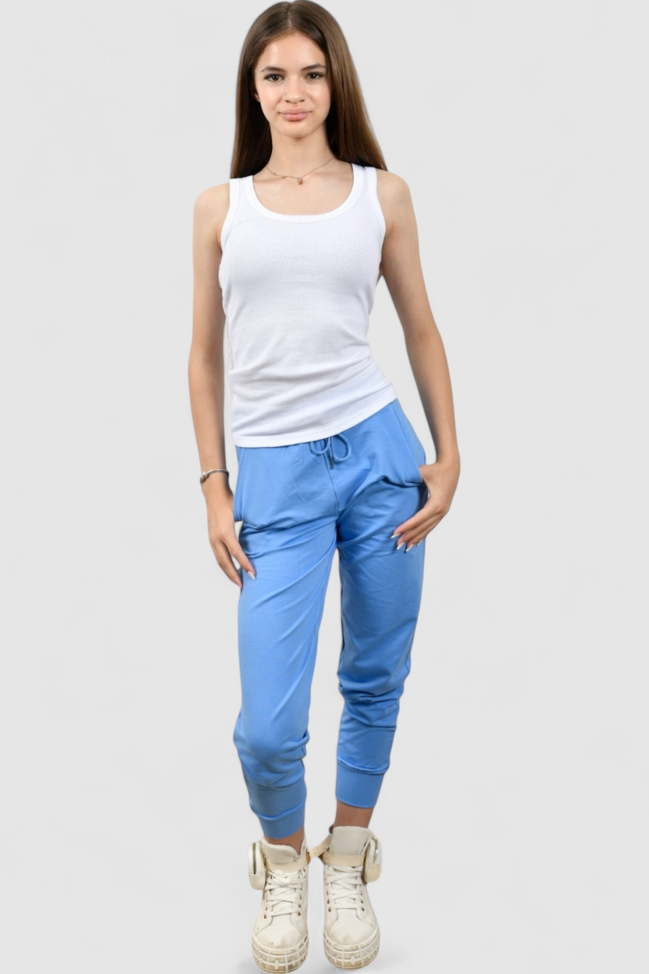 Ženski svijetlo plavi donji dio trenirke Roselle