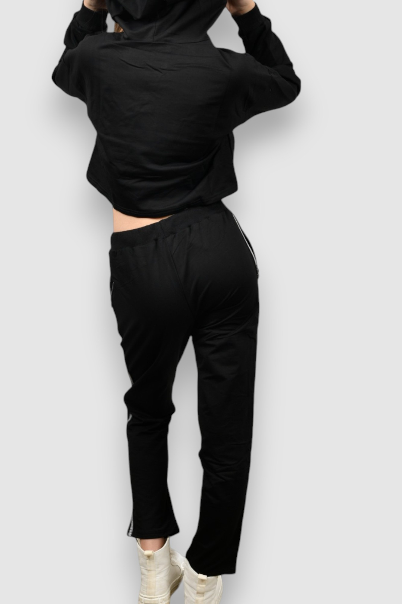 Ženski crni donji dio trenirke Valencia