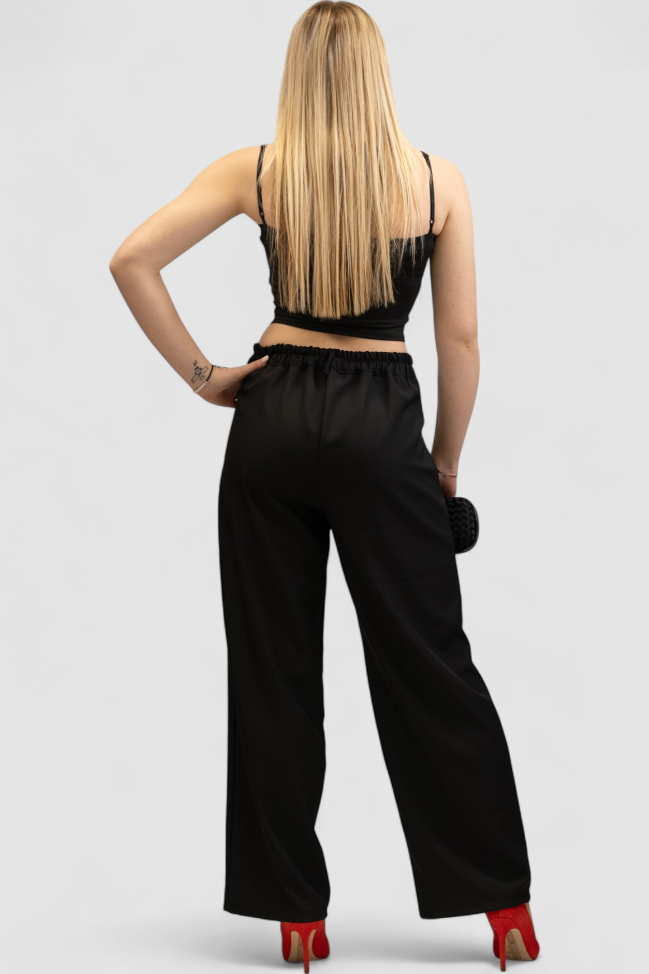 Ženski crni elegantni top Clare