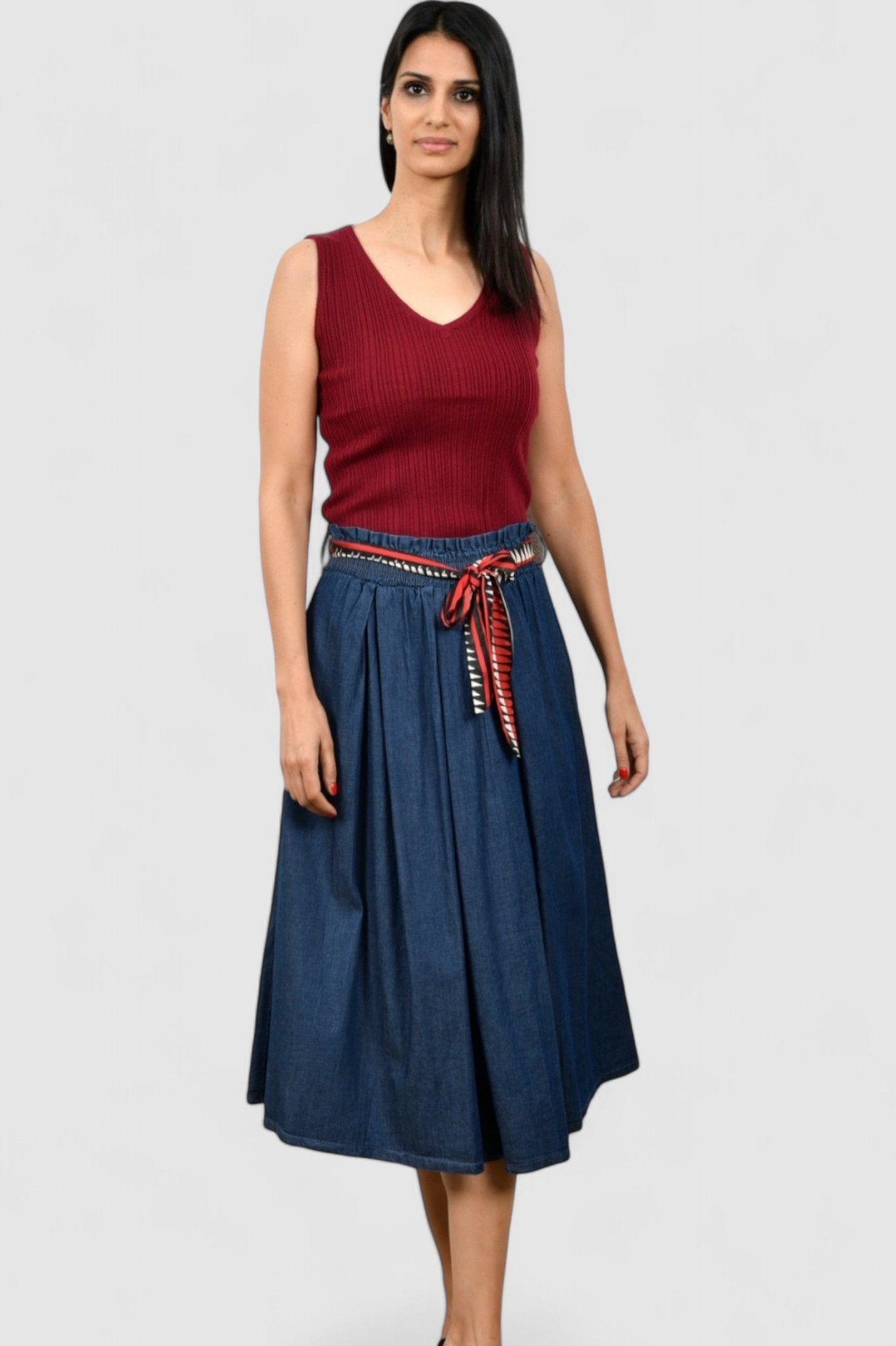 Ženska plava traper suknja Theresa