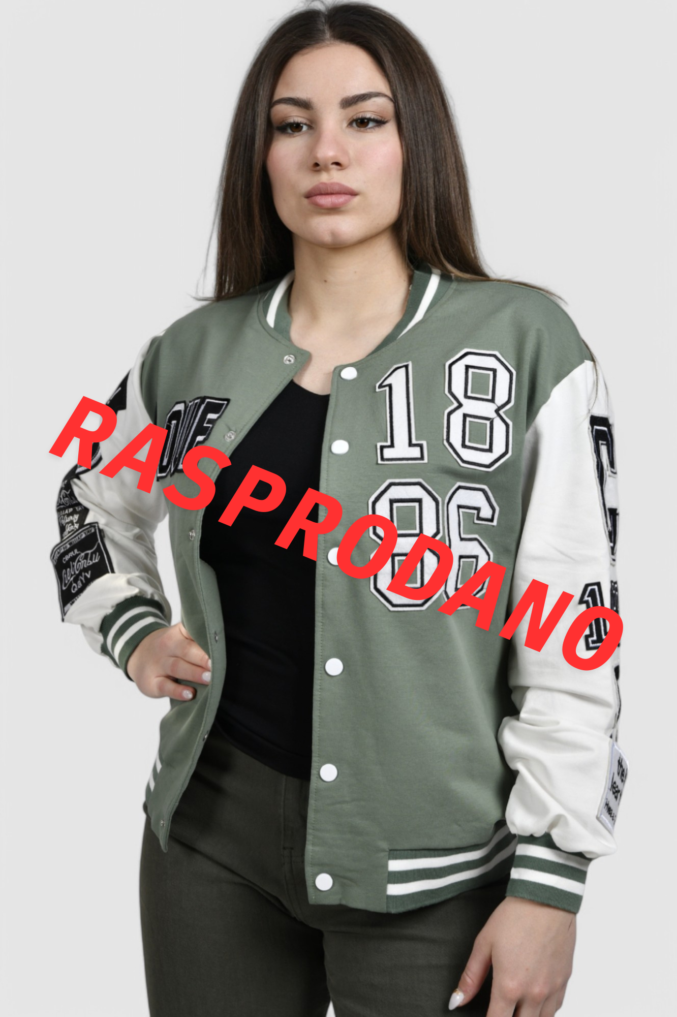 Ženska zelena kratka jakna Aspen