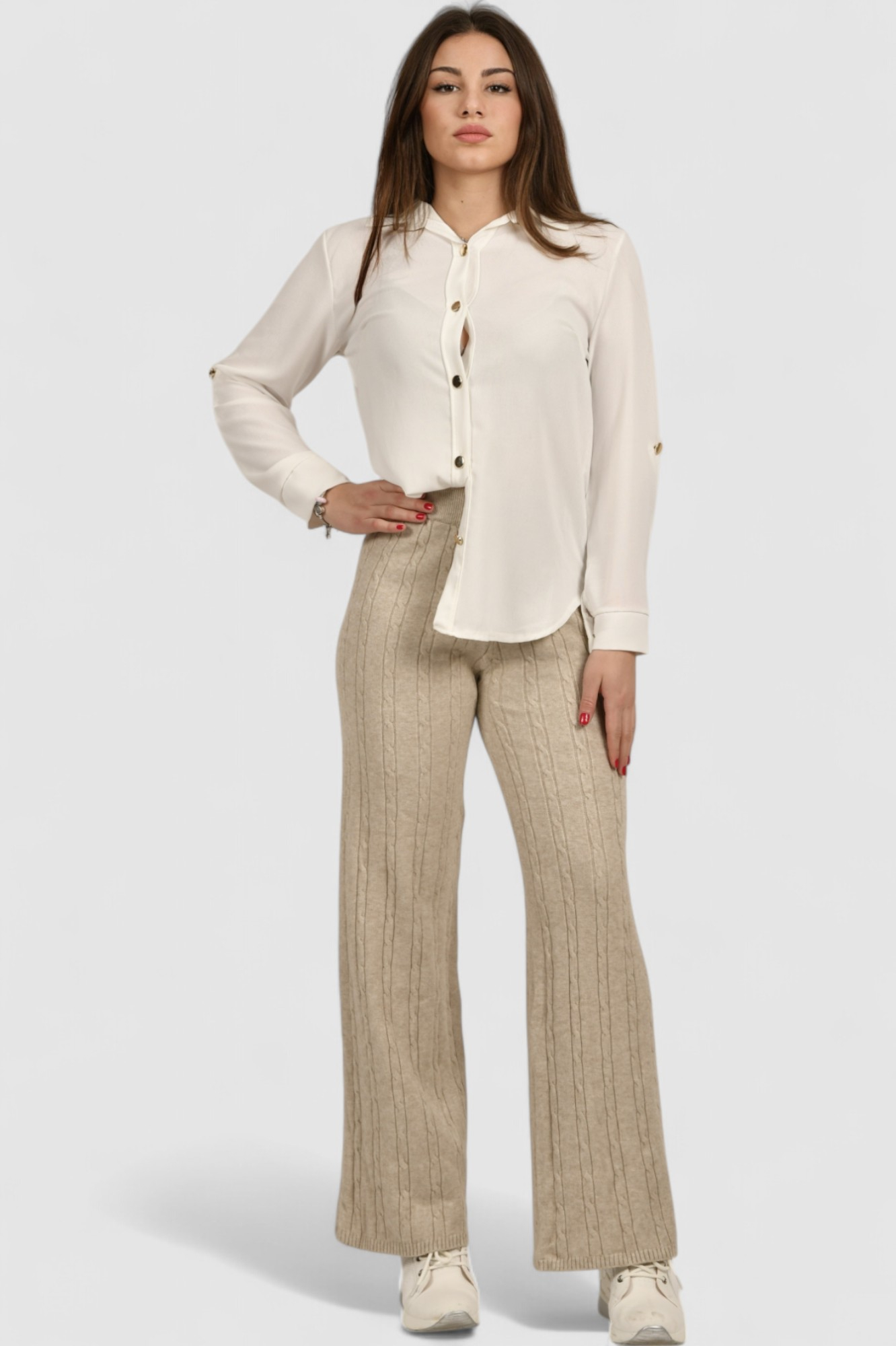 Ženska bijela elegantna košulja Blakely