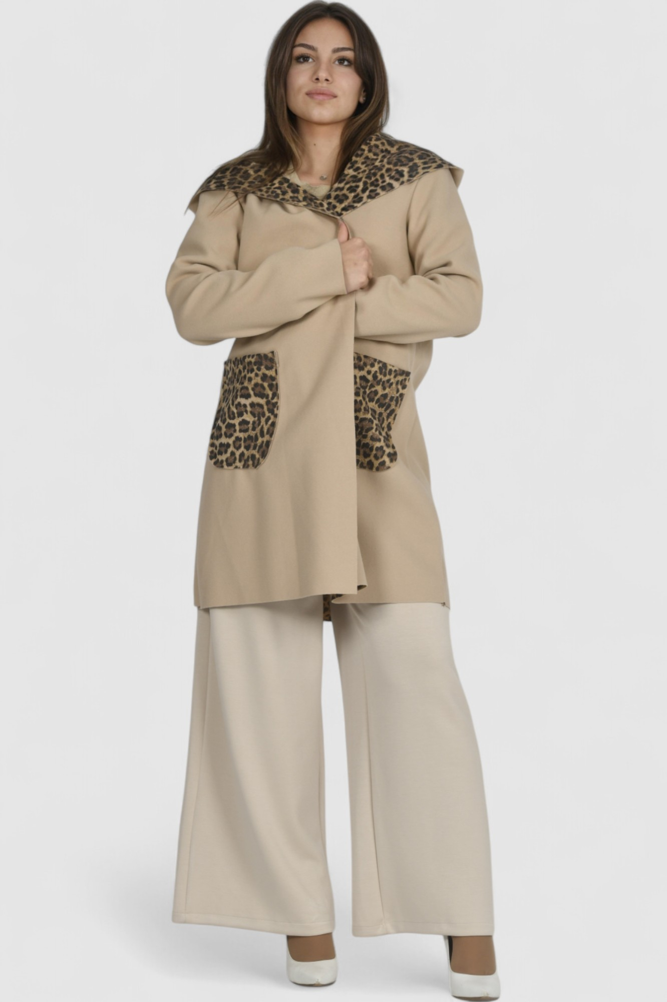 Ženski bež midi kaput Bluebell