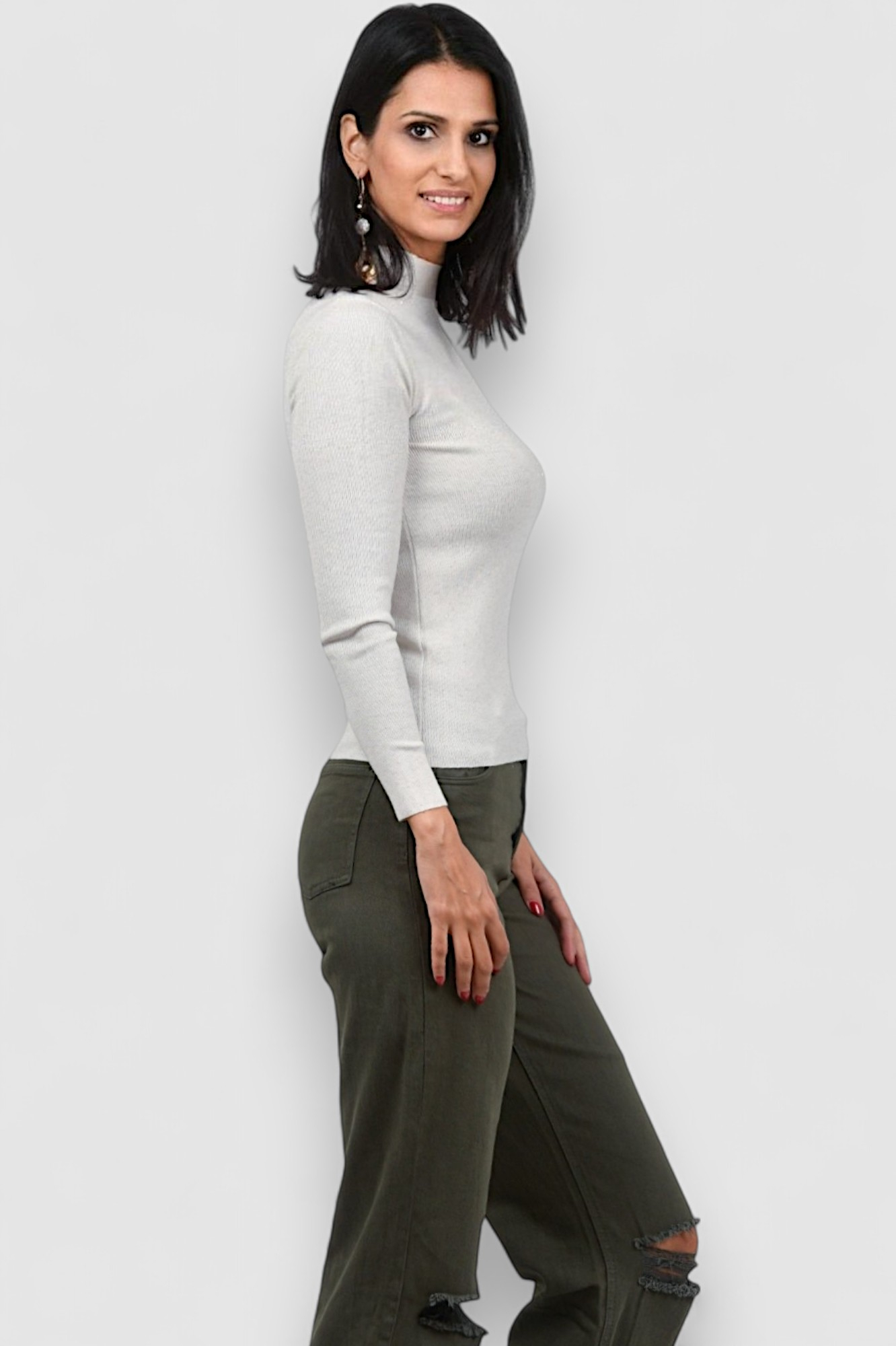 Ženski bijeli lagani džemper Opal