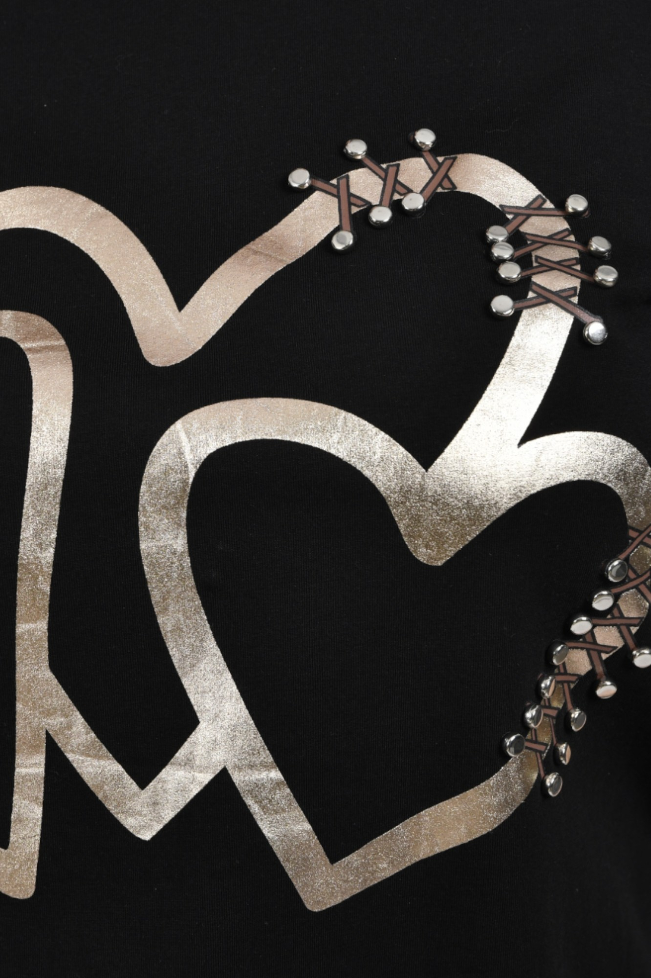 Ženska crna majica kratki rukav Melody