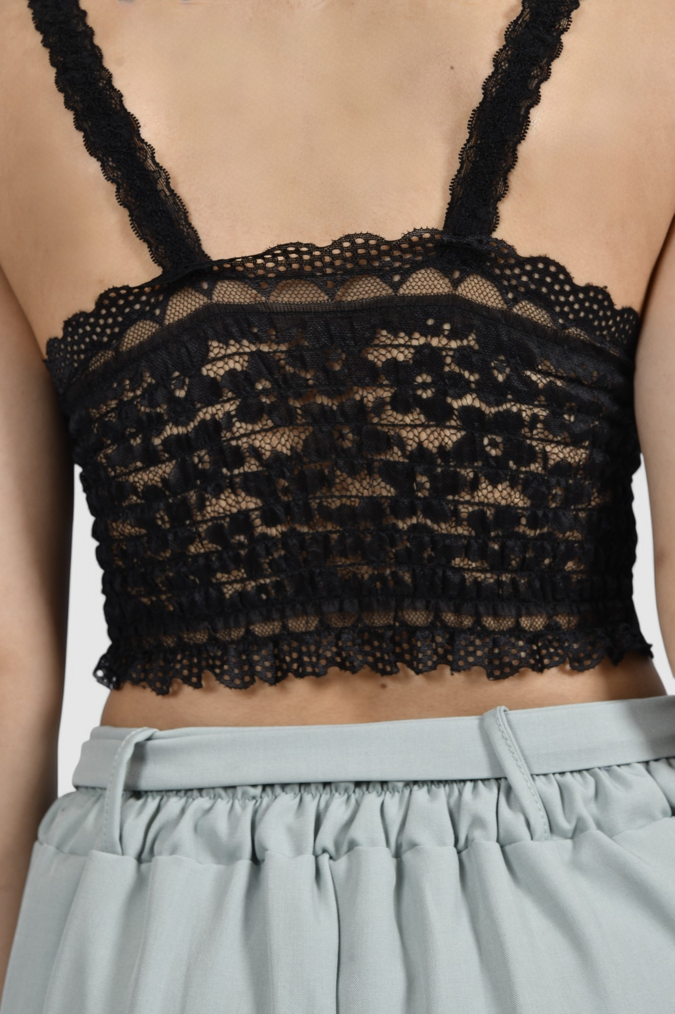 Ženski crni party top Giselle