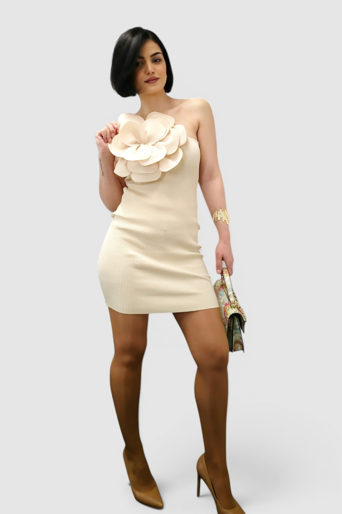 Ženska kratka viskozna haljina LaBelle