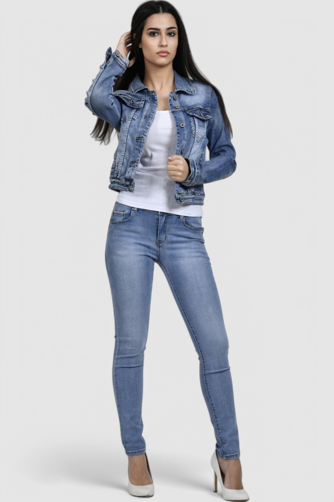 Ženska plava traper jakna Victoire