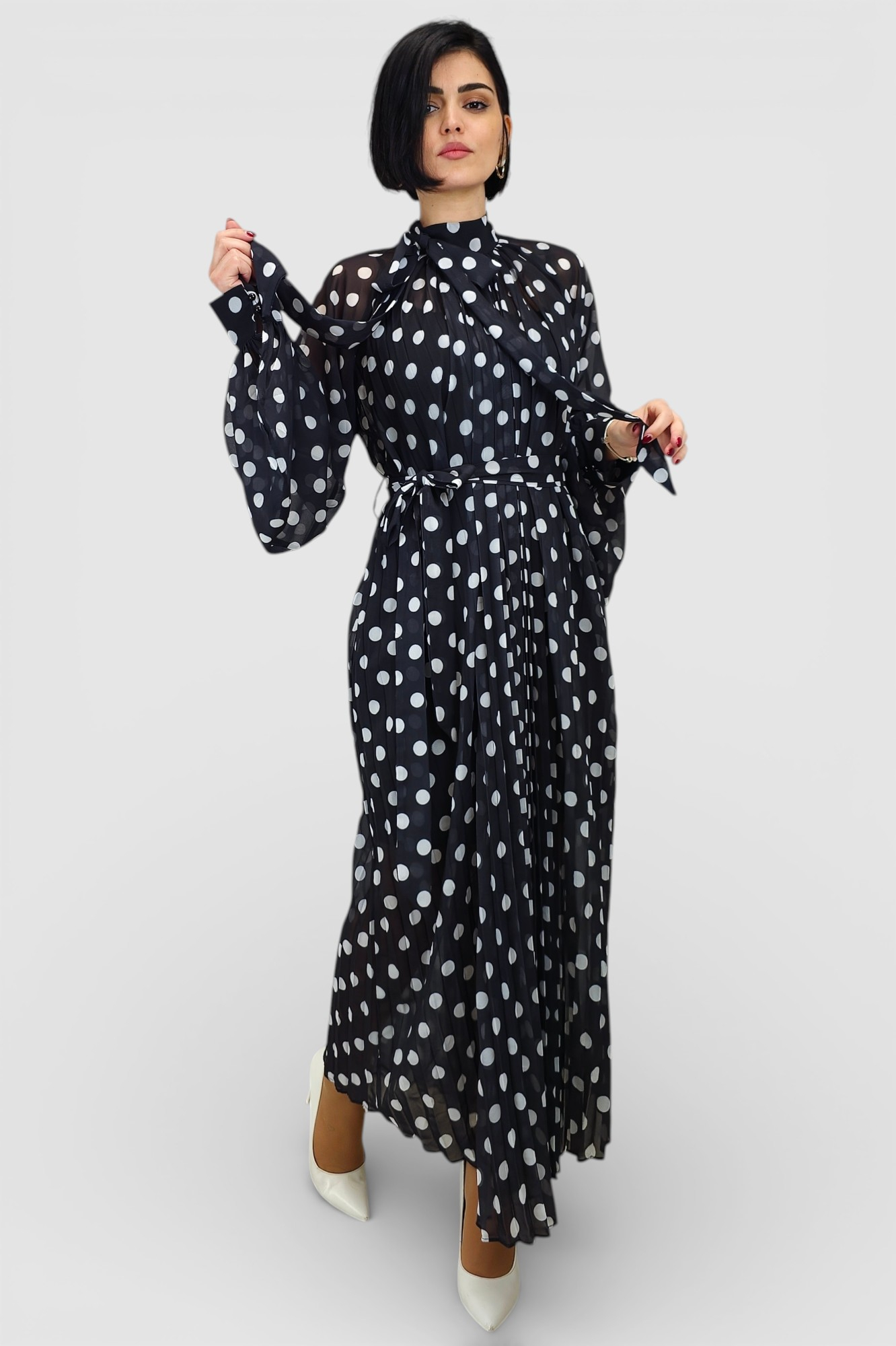 Crna maxi haljina Mya