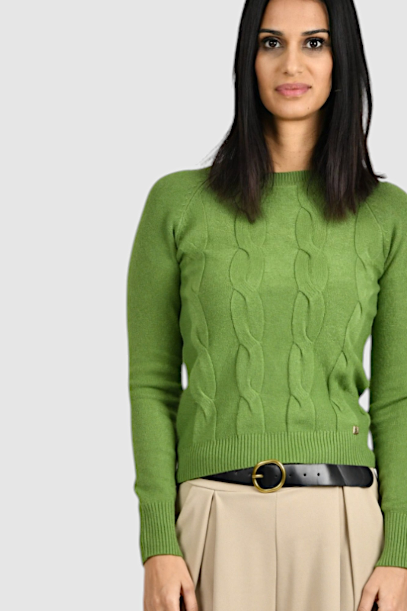 Ženski zeleni lagani džemper Damaris