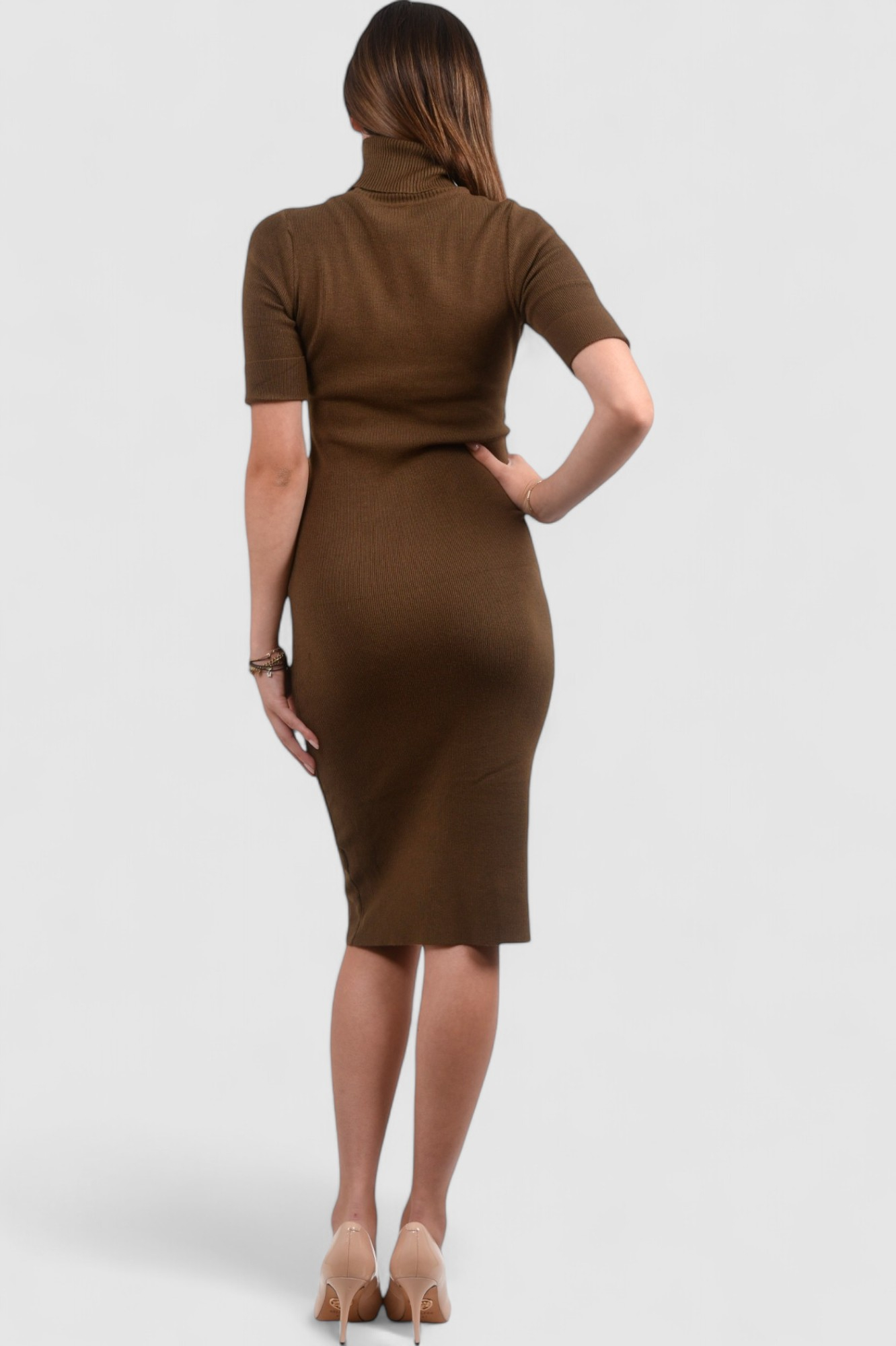 Ženska smeđa svakodnevna haljina Millie