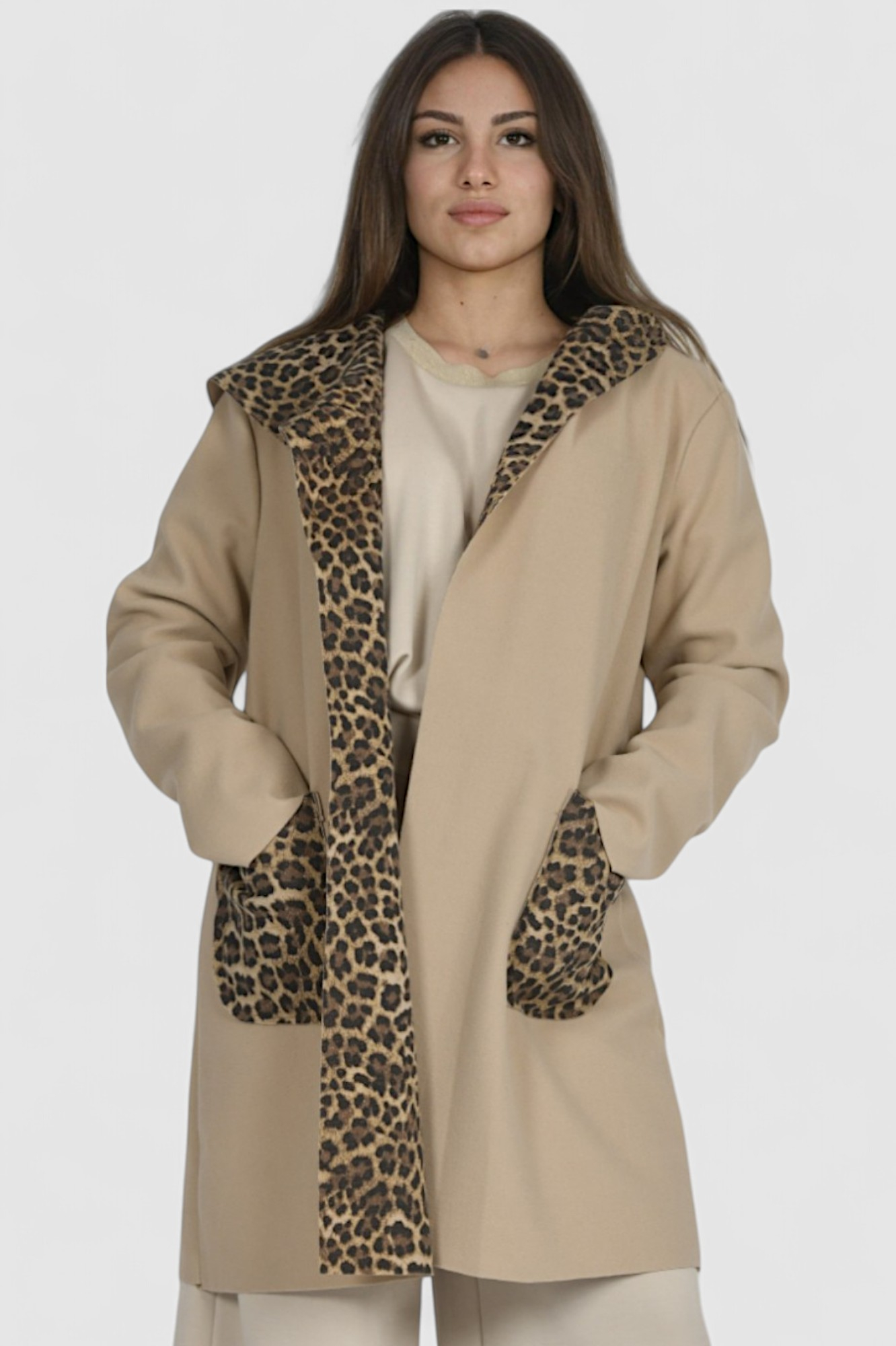 Ženski bež midi kaput Bluebell