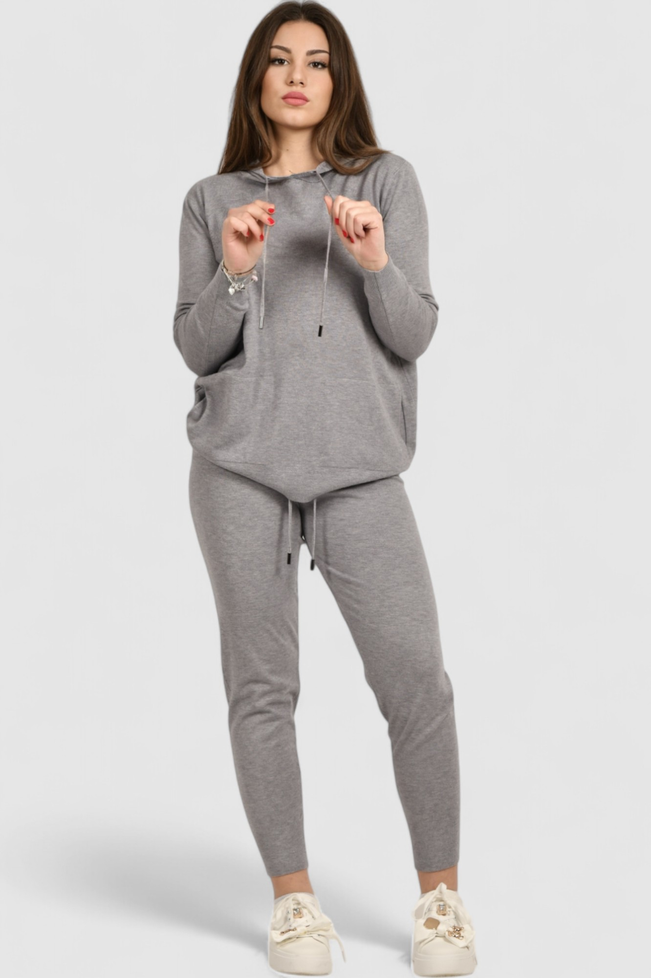 Ženska siva trenirka komplet Kaira