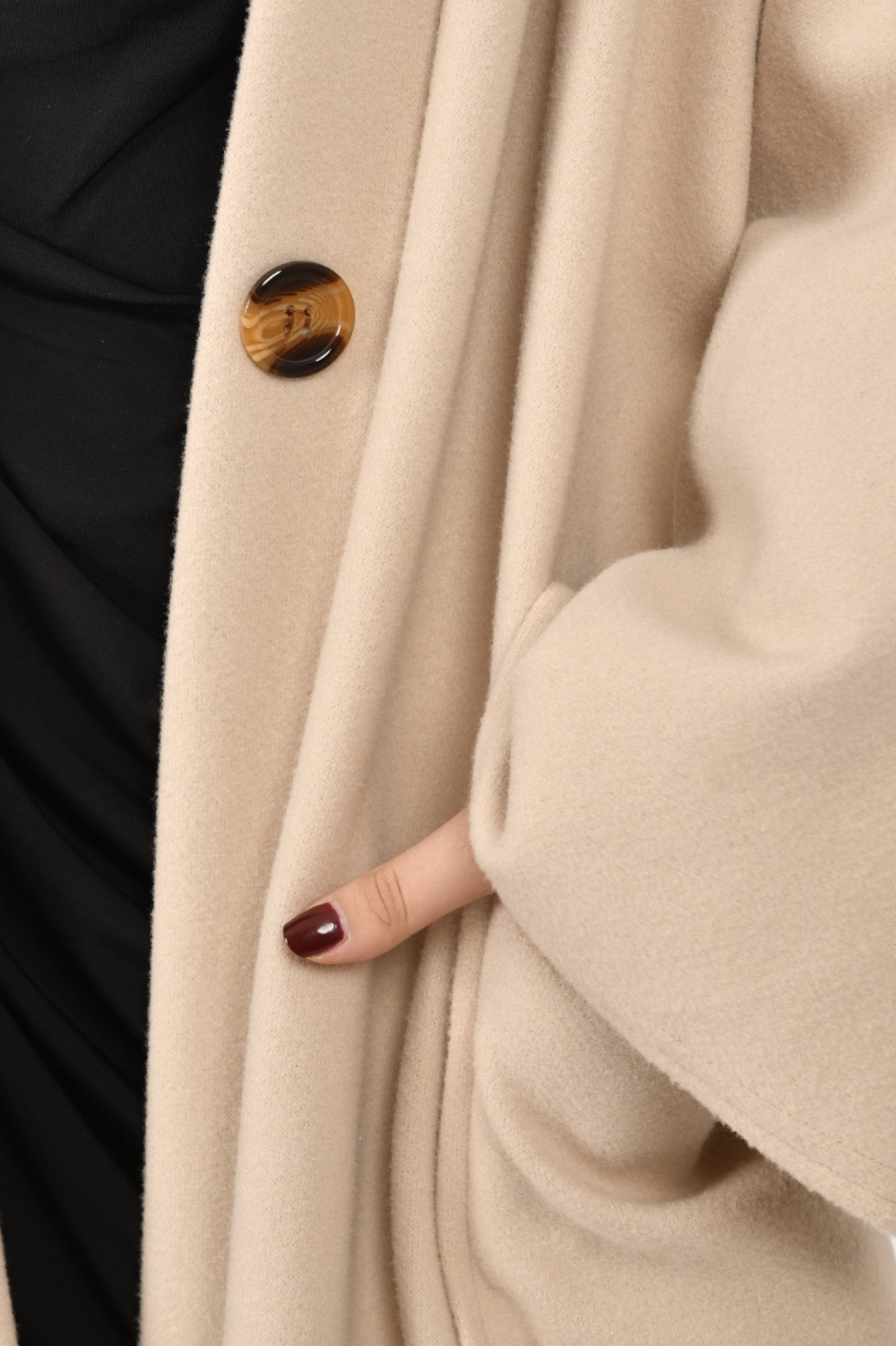 Ženski bež dugi kaput Madison