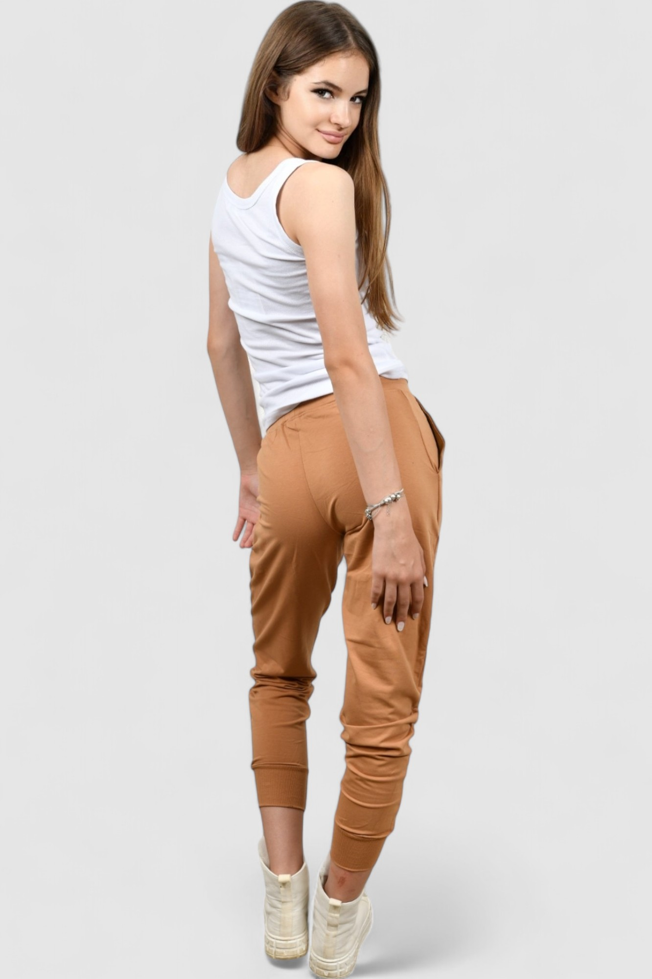 Ženski smeđi donji dio trenirke Roselle